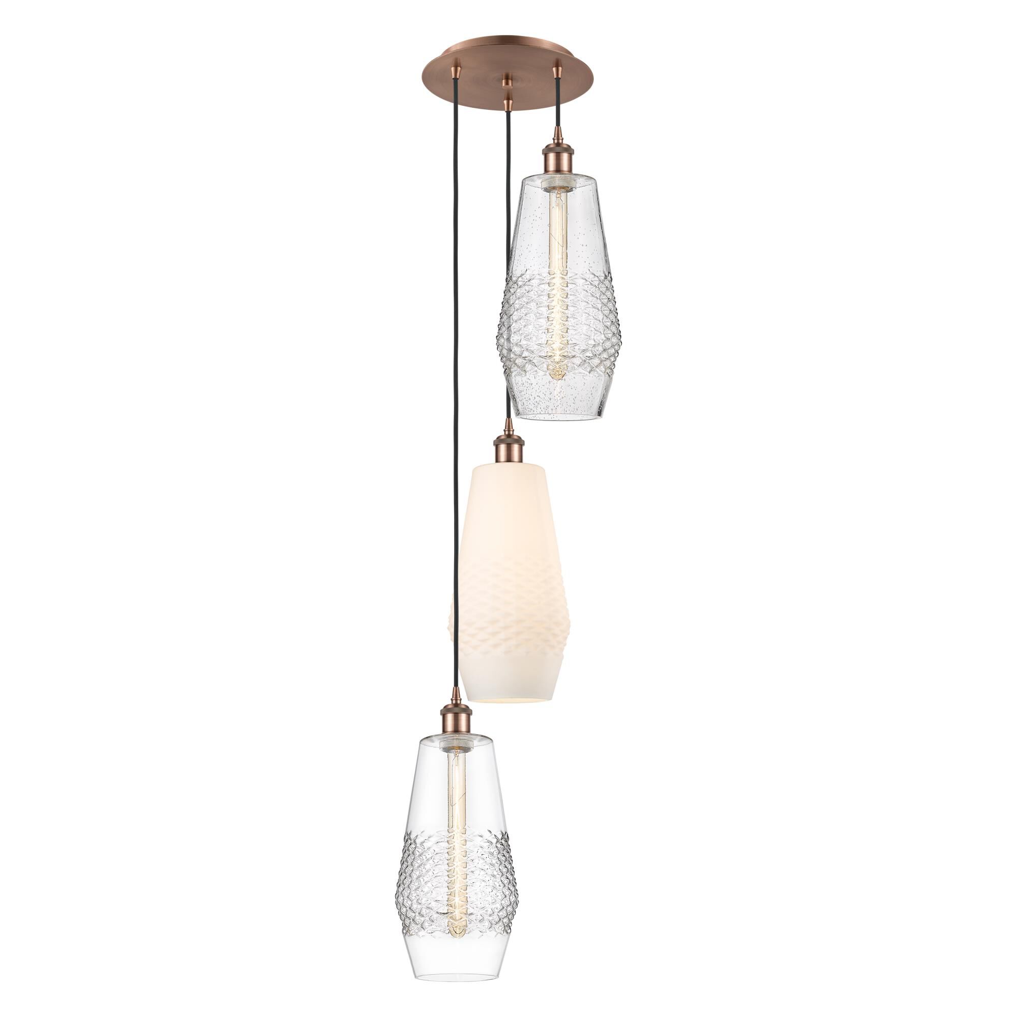 Bruno Marashlian Windham 38 Inch 3 Light Multi Light Pendant by Innovations Lighting