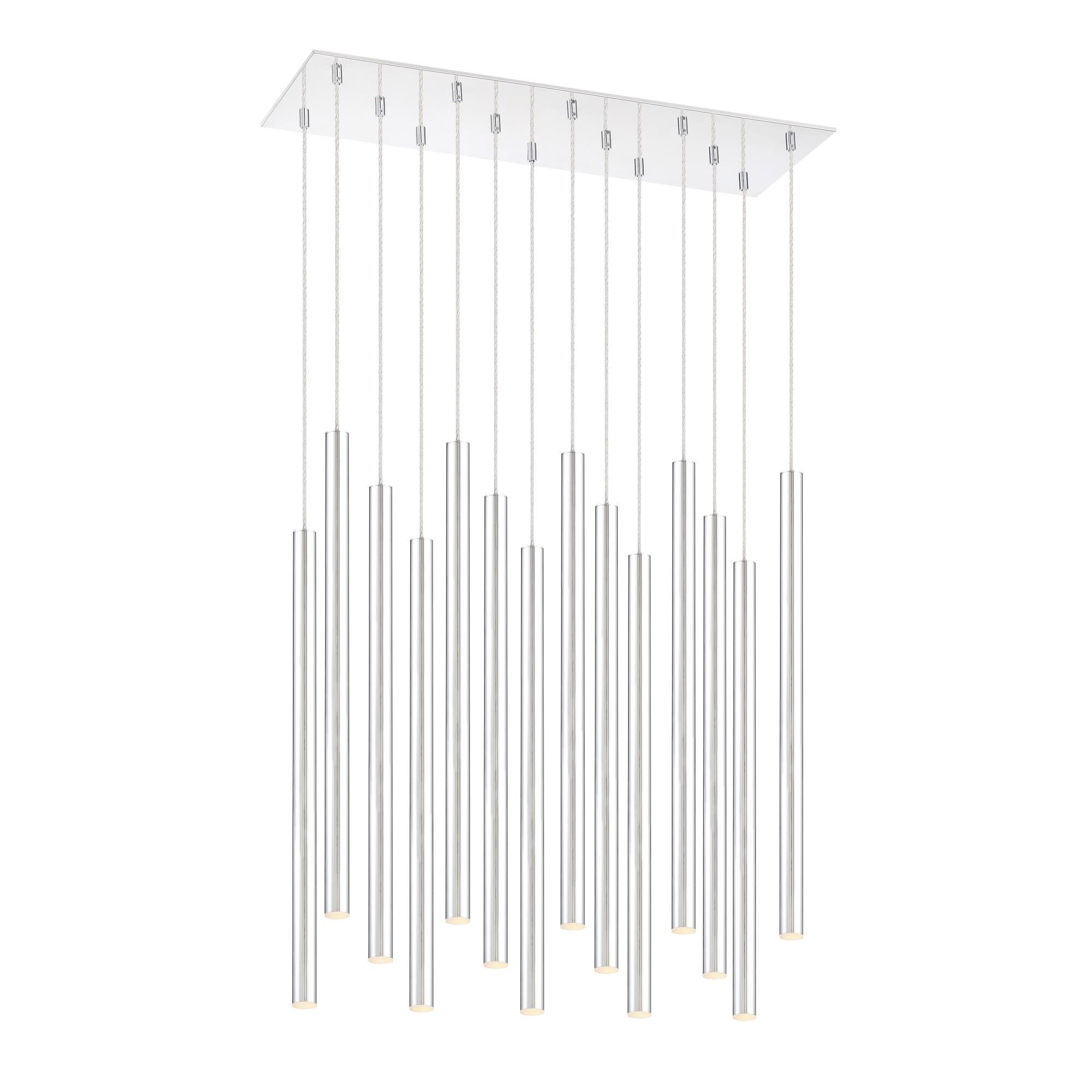 Forest 32 Inch 14 Light LED Linear Suspension Light by Z-Lite