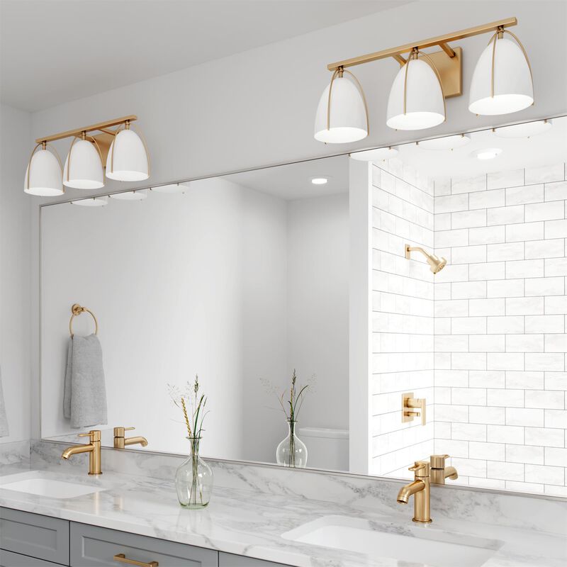 Norman 24 Inch 3 Light Bath Vanity Light by Visual Comfort Studio