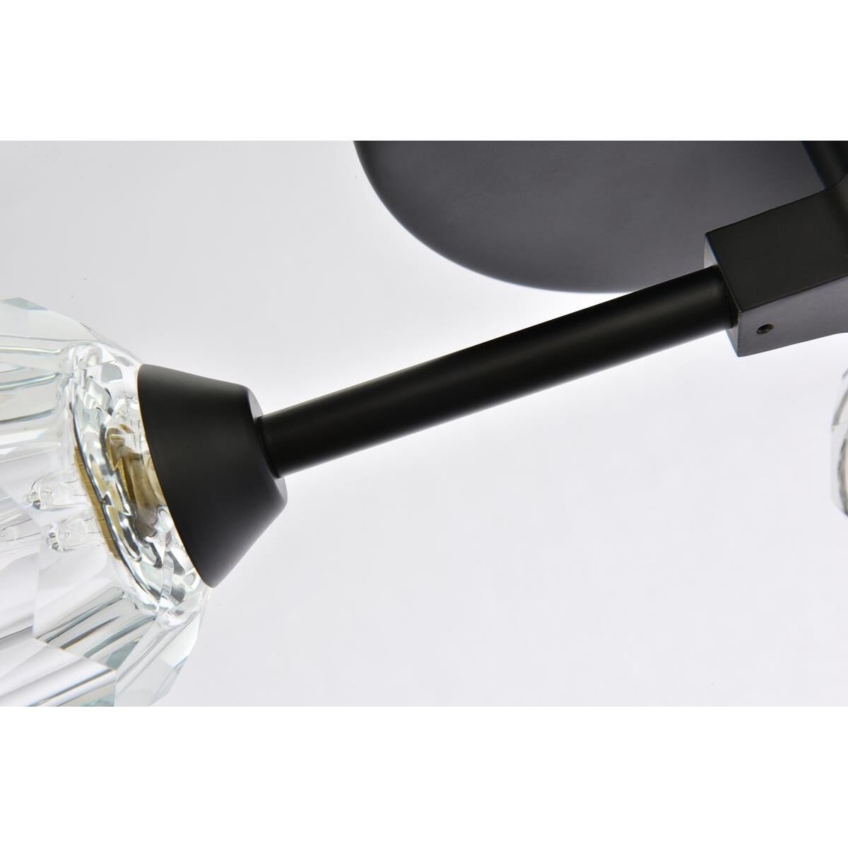 Shown in Black  finish and RC Clear crystal and Clear glass