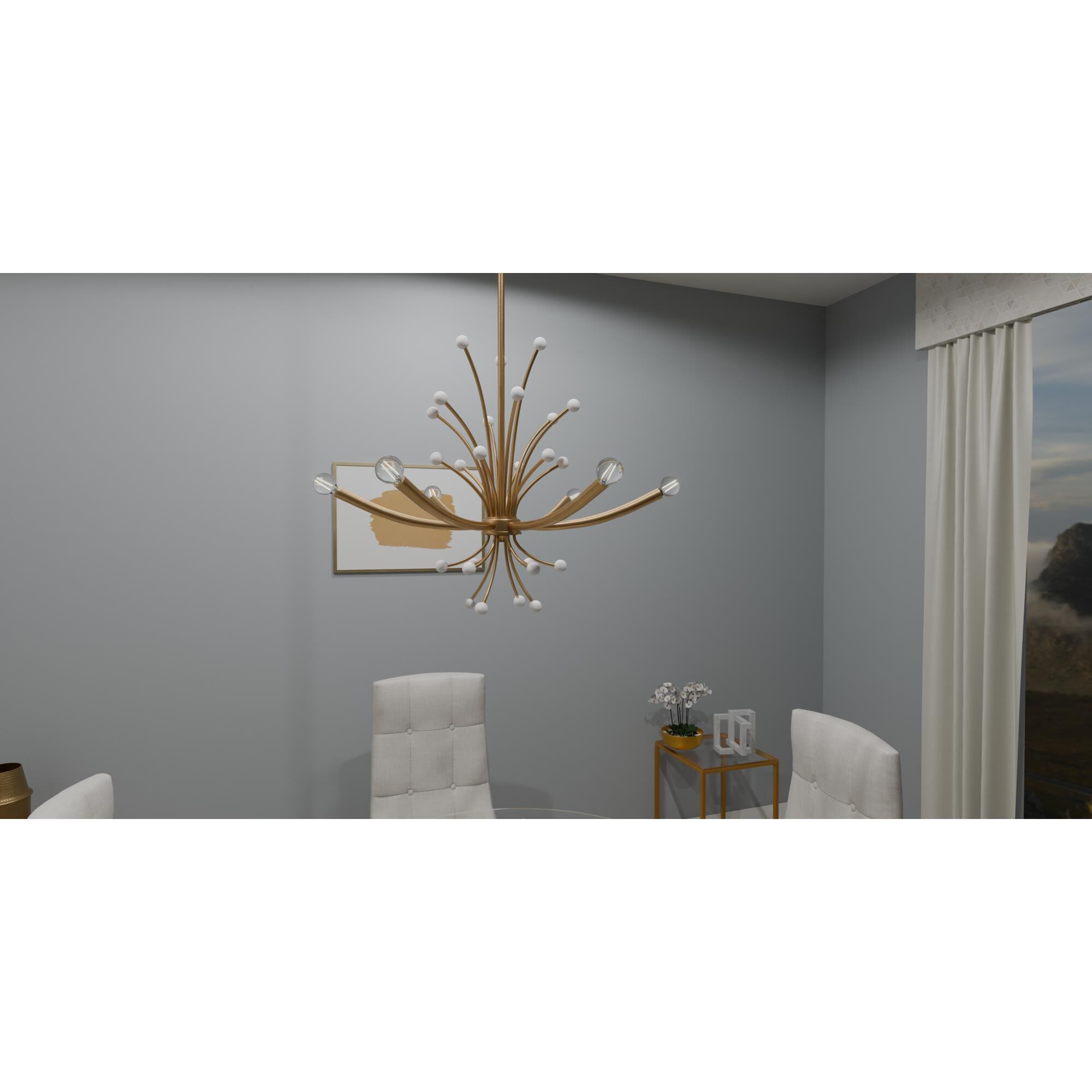 Kiera 29 Inch 6 Light Chandelier by Quoizel