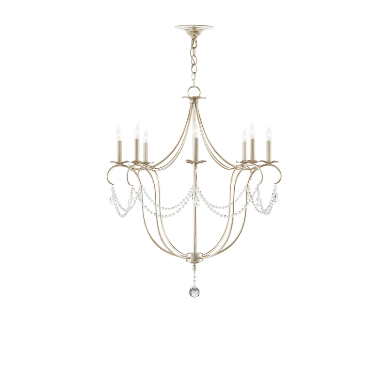 Crystal Lights 31 Inch Chandelier by Currey & Company
