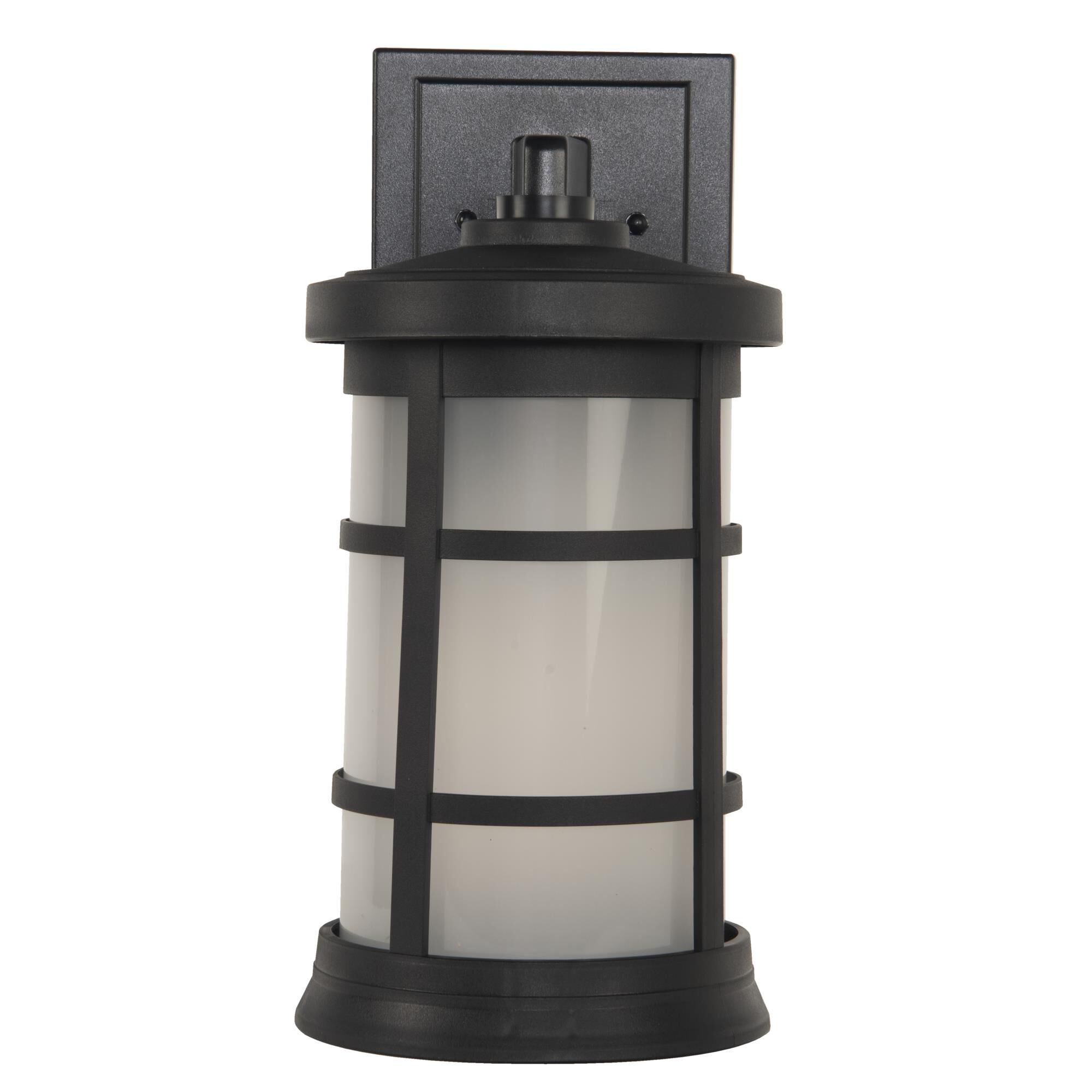 Shown in Textured Matte Black finish and Frosted Polycarbonate shade