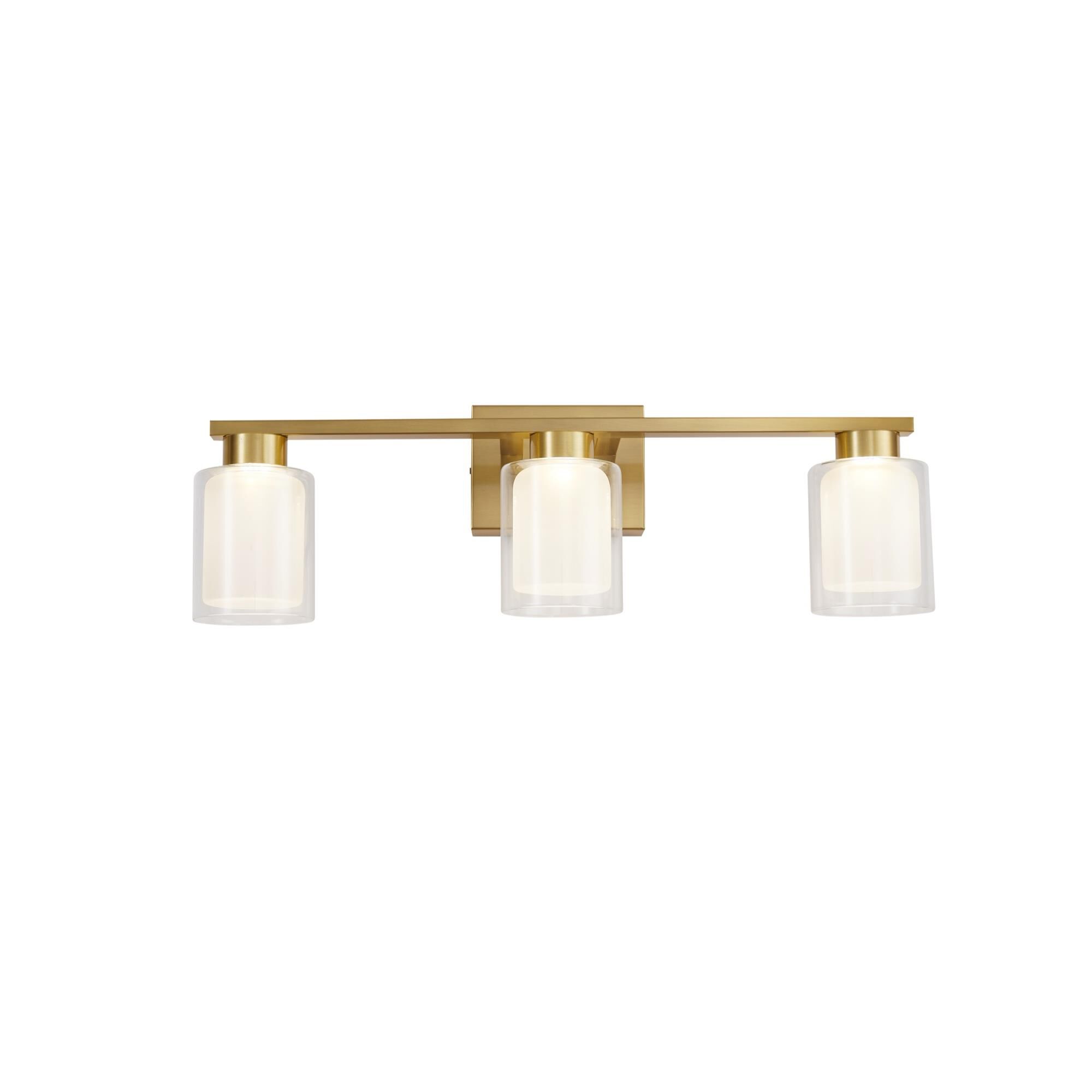 Shown in Brass finish and Glass shade