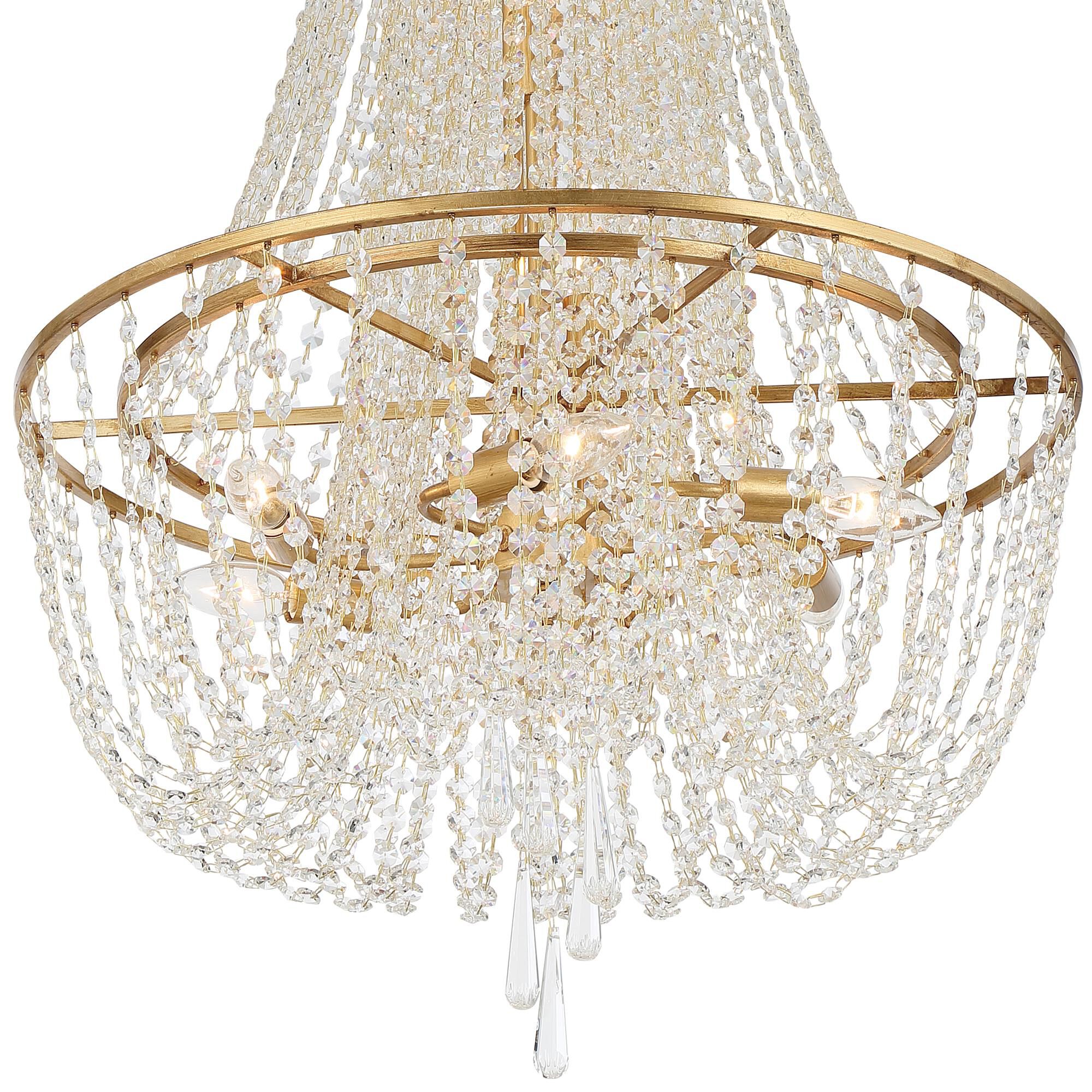 Arcadia 24 Inch 9 Light Chandelier by Crystorama