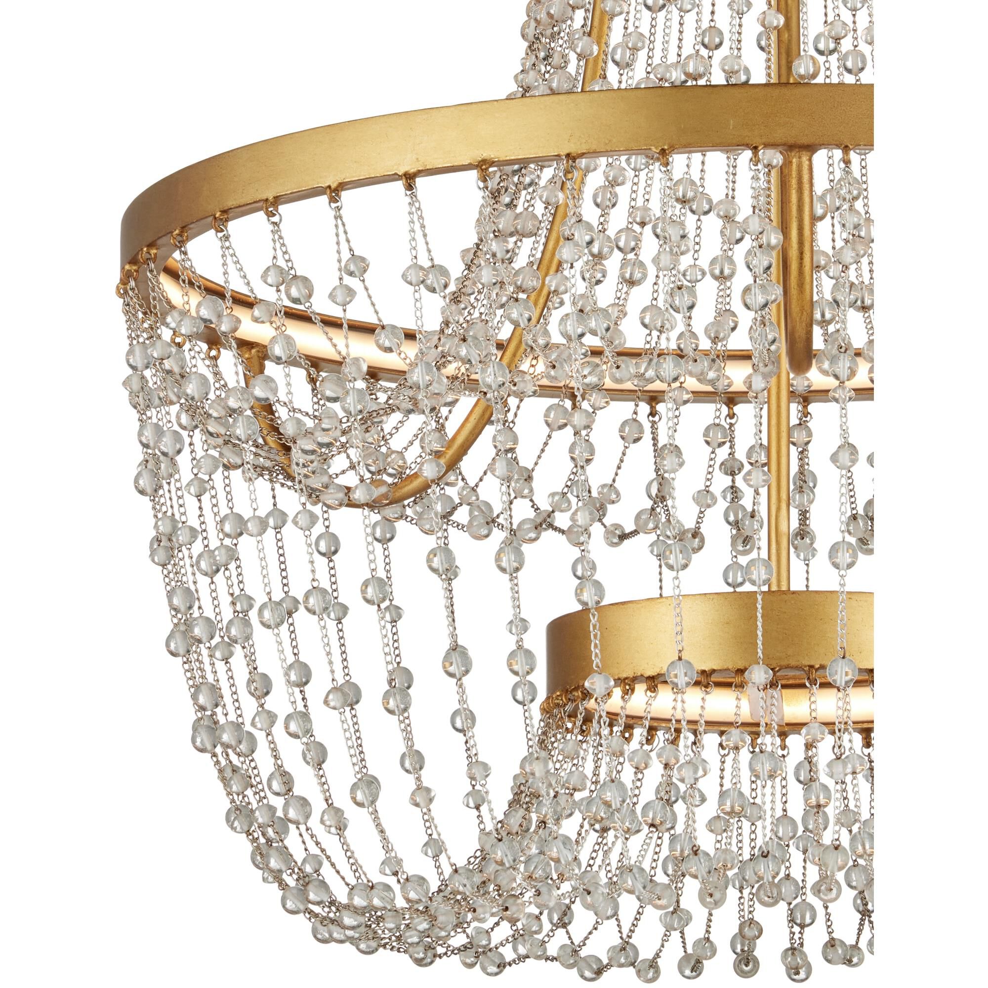 Shown in Clear, Contemporary Gold Leaf and Contemporary Gold finish