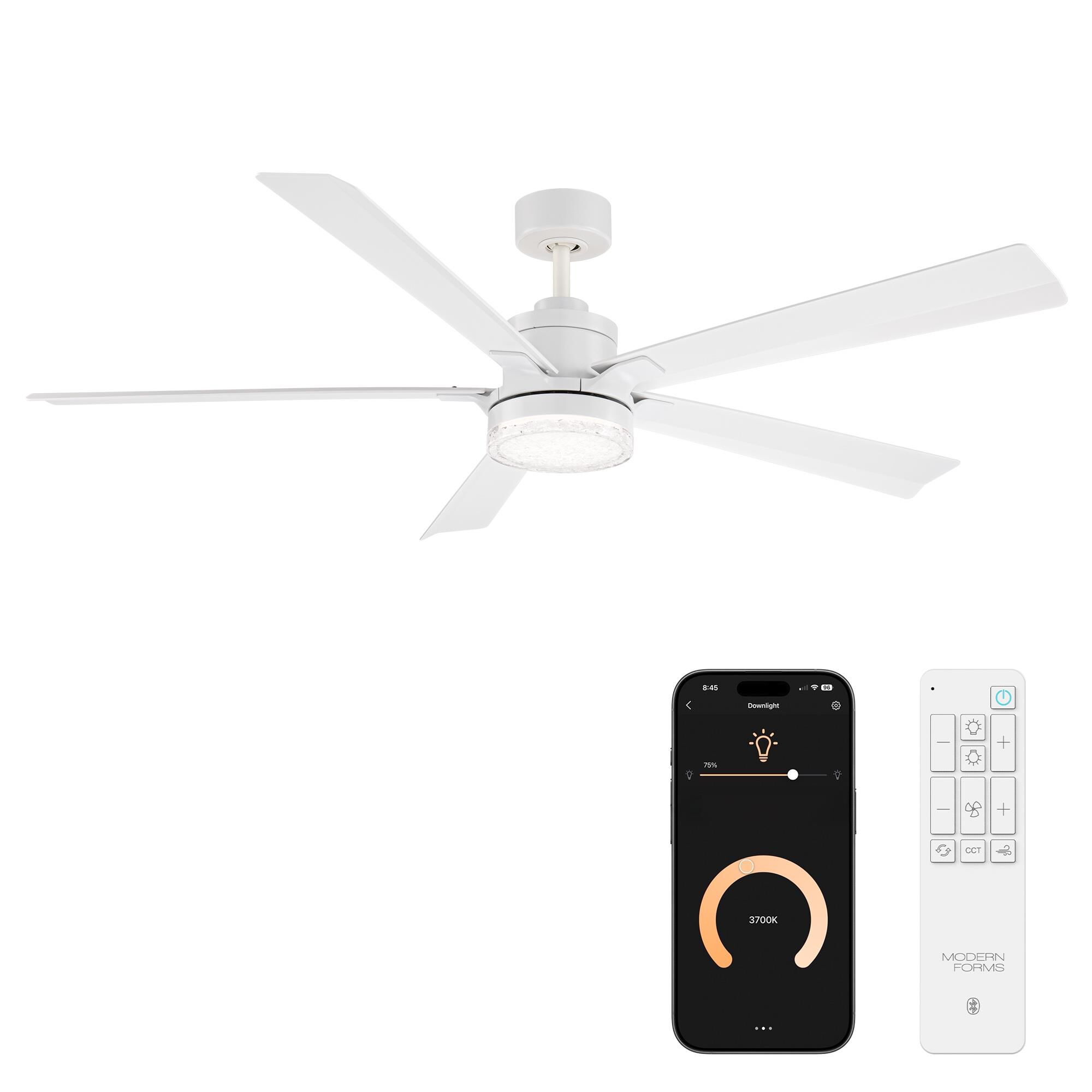 Radiant 64 Inch Ceiling Fan with Light Kit by Modern Forms