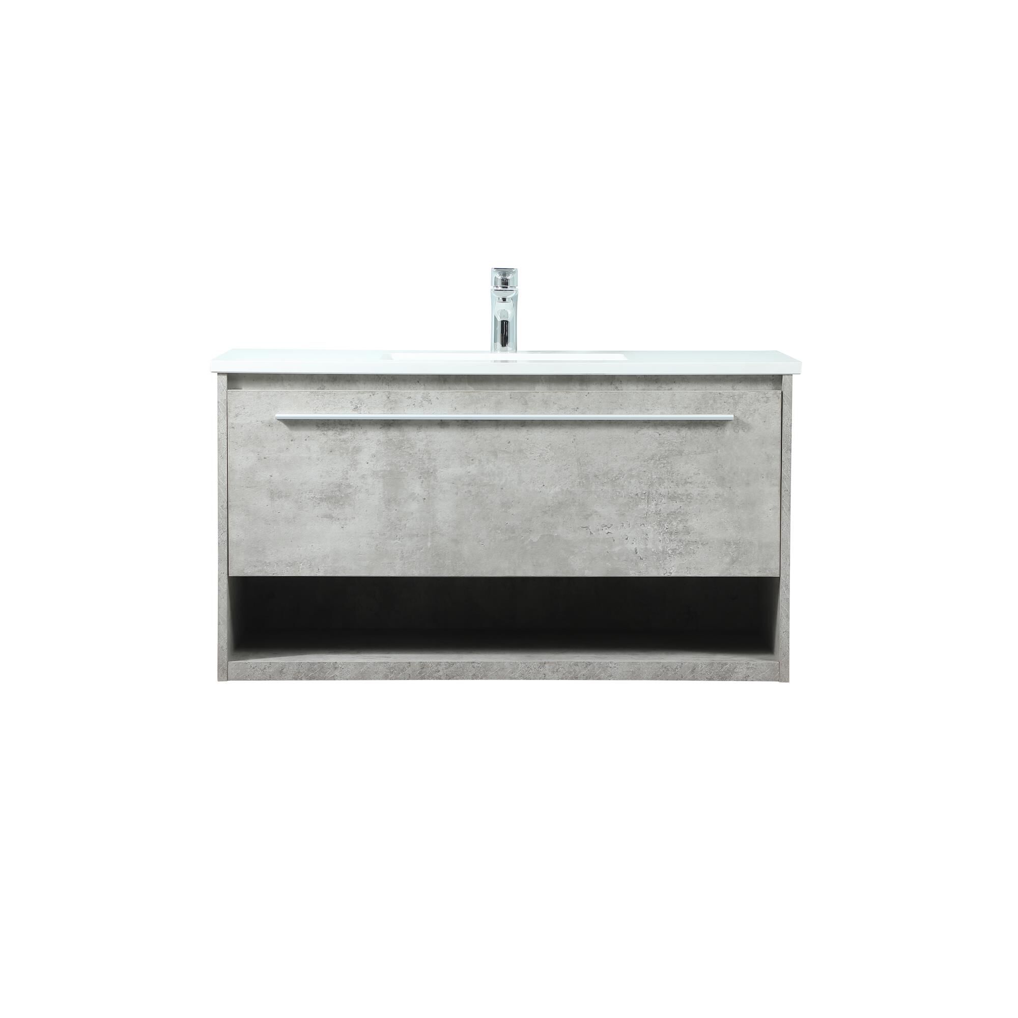 Shown in Concrete Grey finish