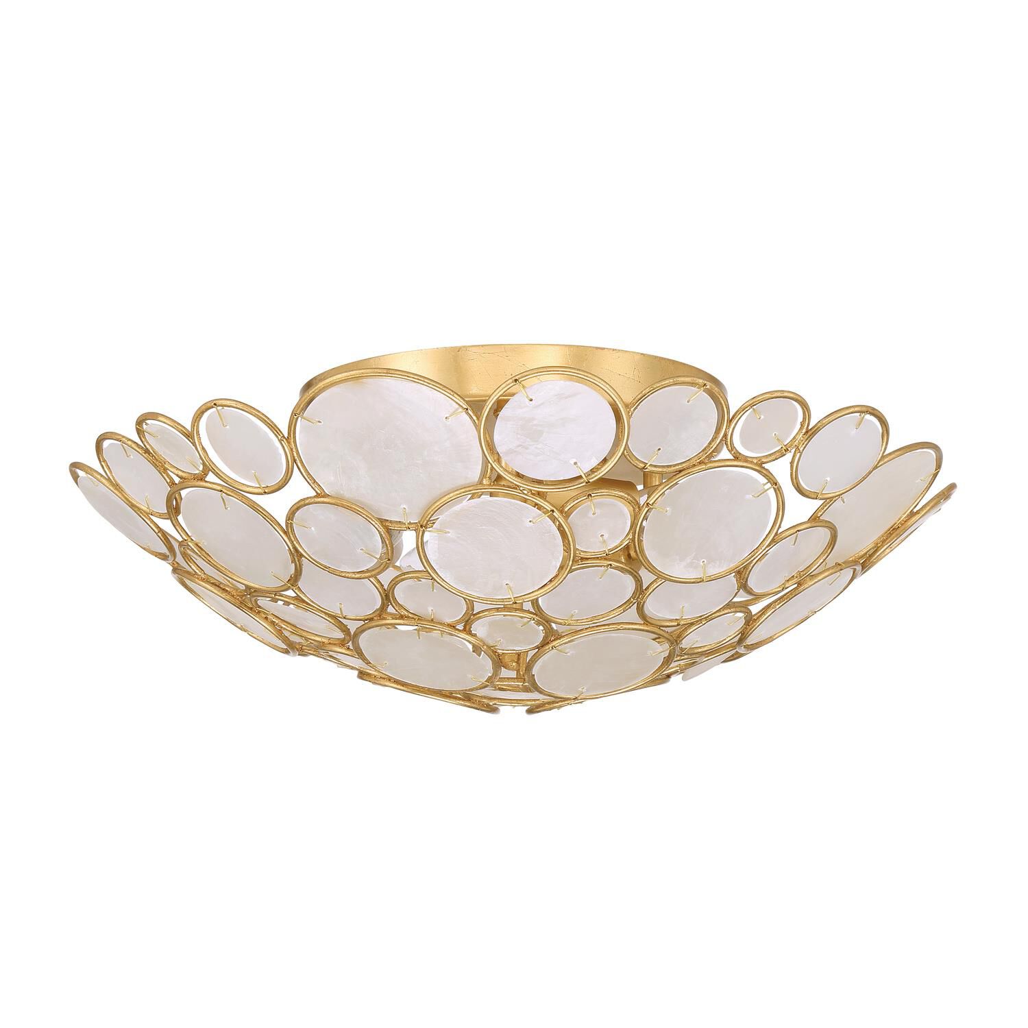 Palla 16 Inch Semi Flush Mount by Crystorama