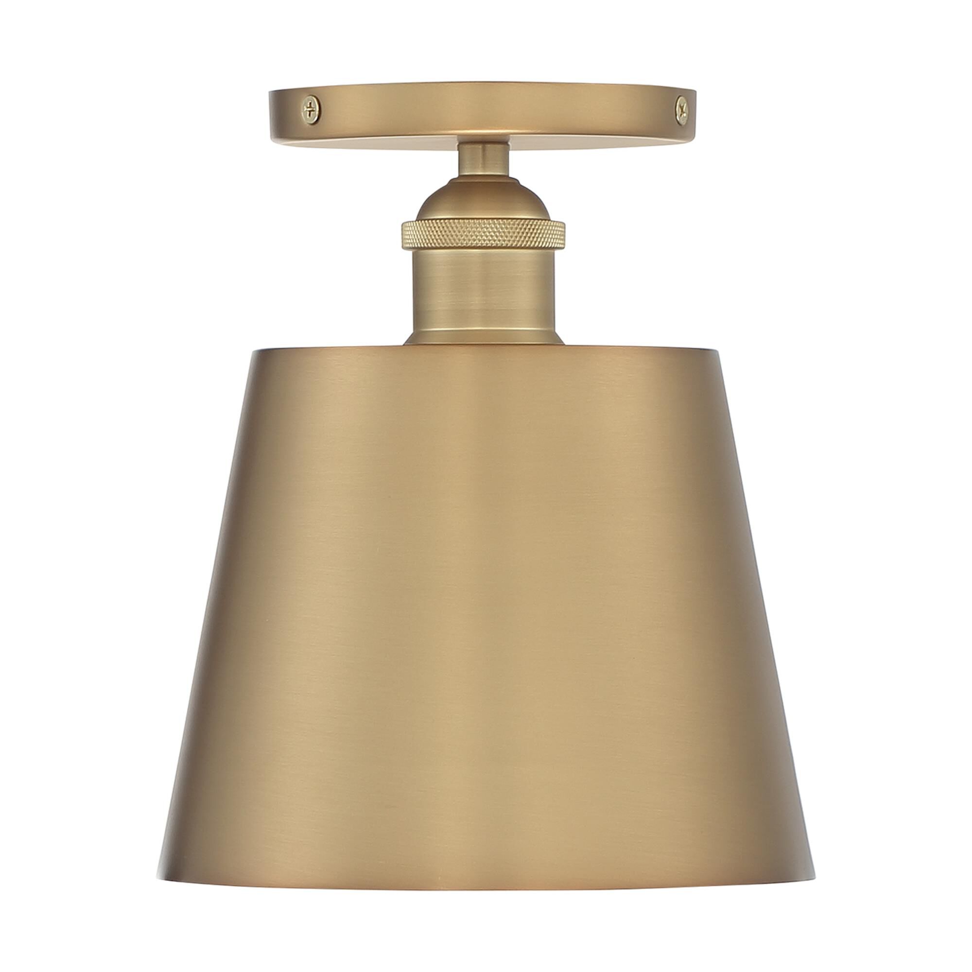 Shown in Brushed Brass - White Accents finish