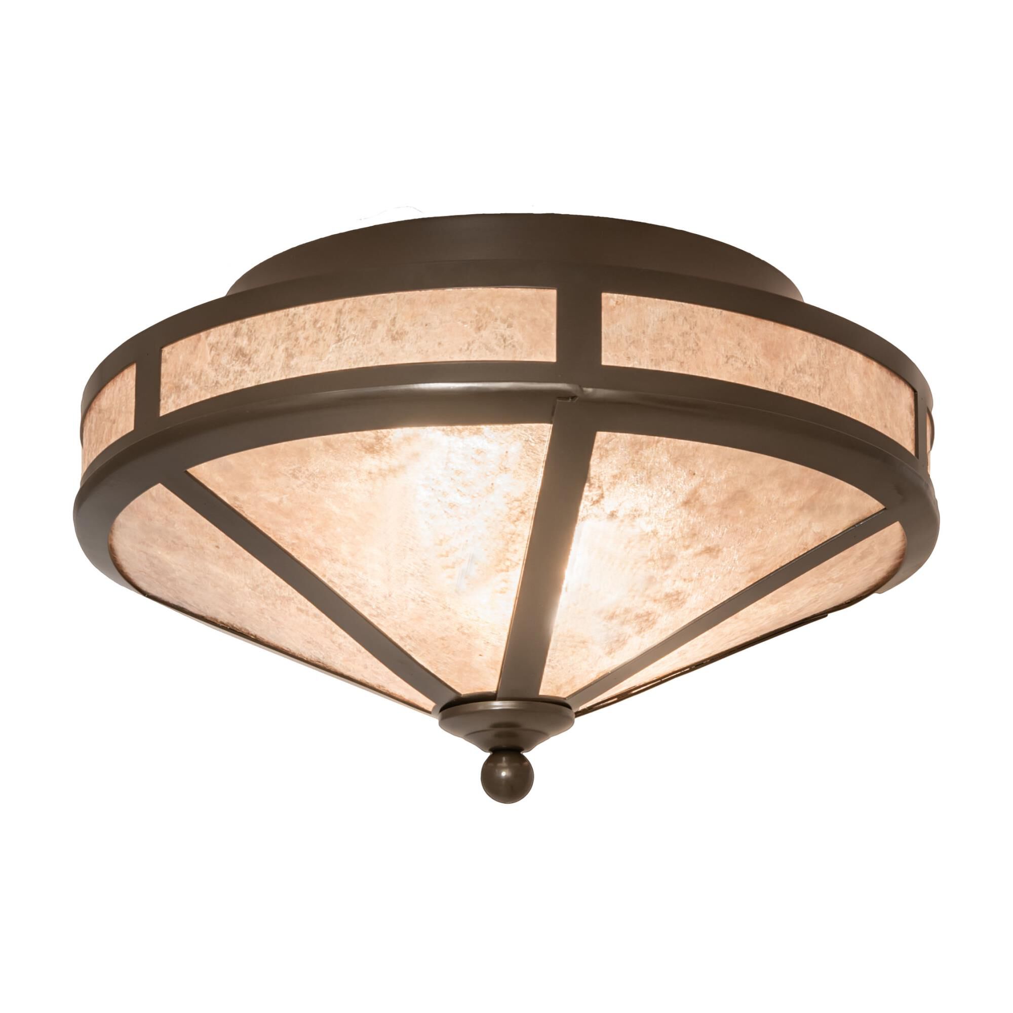 Simple Mission 16 Inch 2 Light Flush Mount by Meyda Lighting