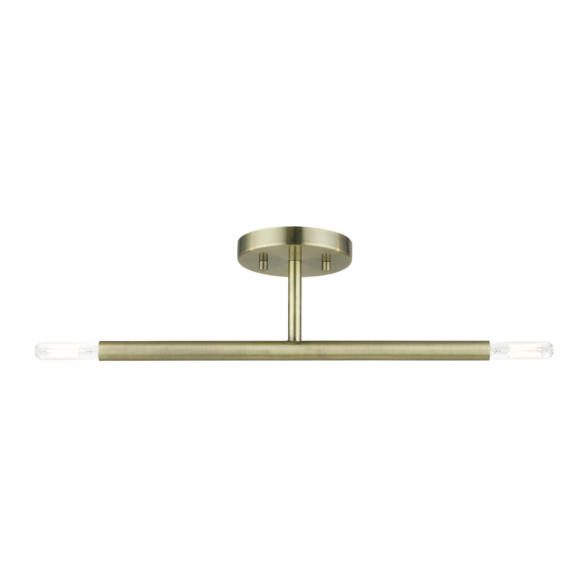 Copenhagen 17 Inch 2 Light Semi Flush Mount by Livex Lighting