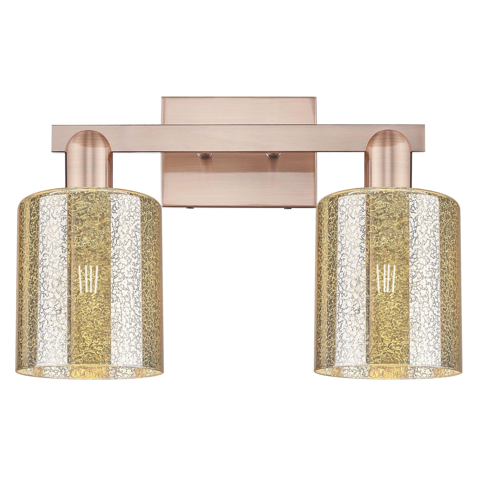 Shown in Antique Copper finish and Mercury glass