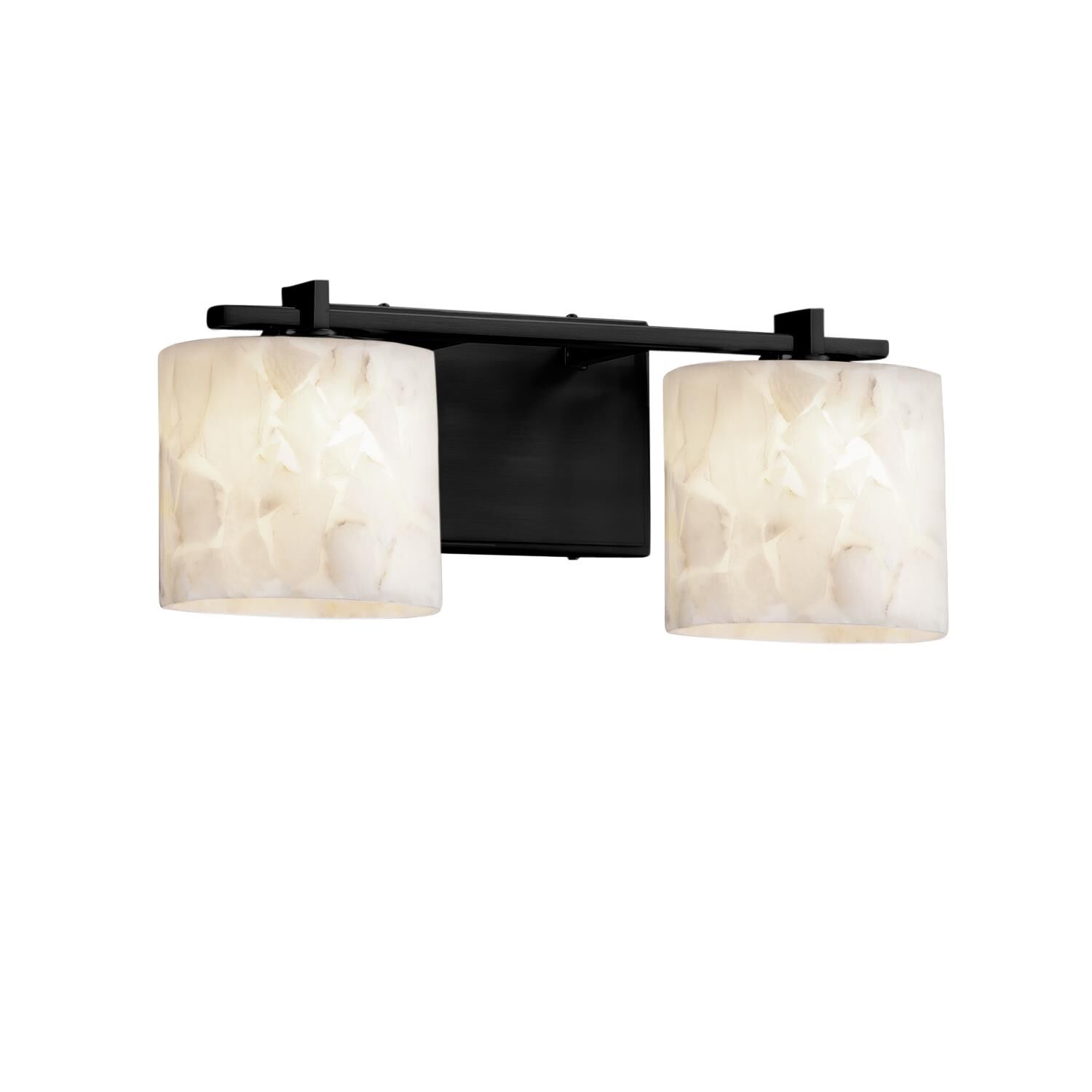 Alabaster Rocks! 16 Inch 2 Light Bath Vanity Light by Justice Design Group