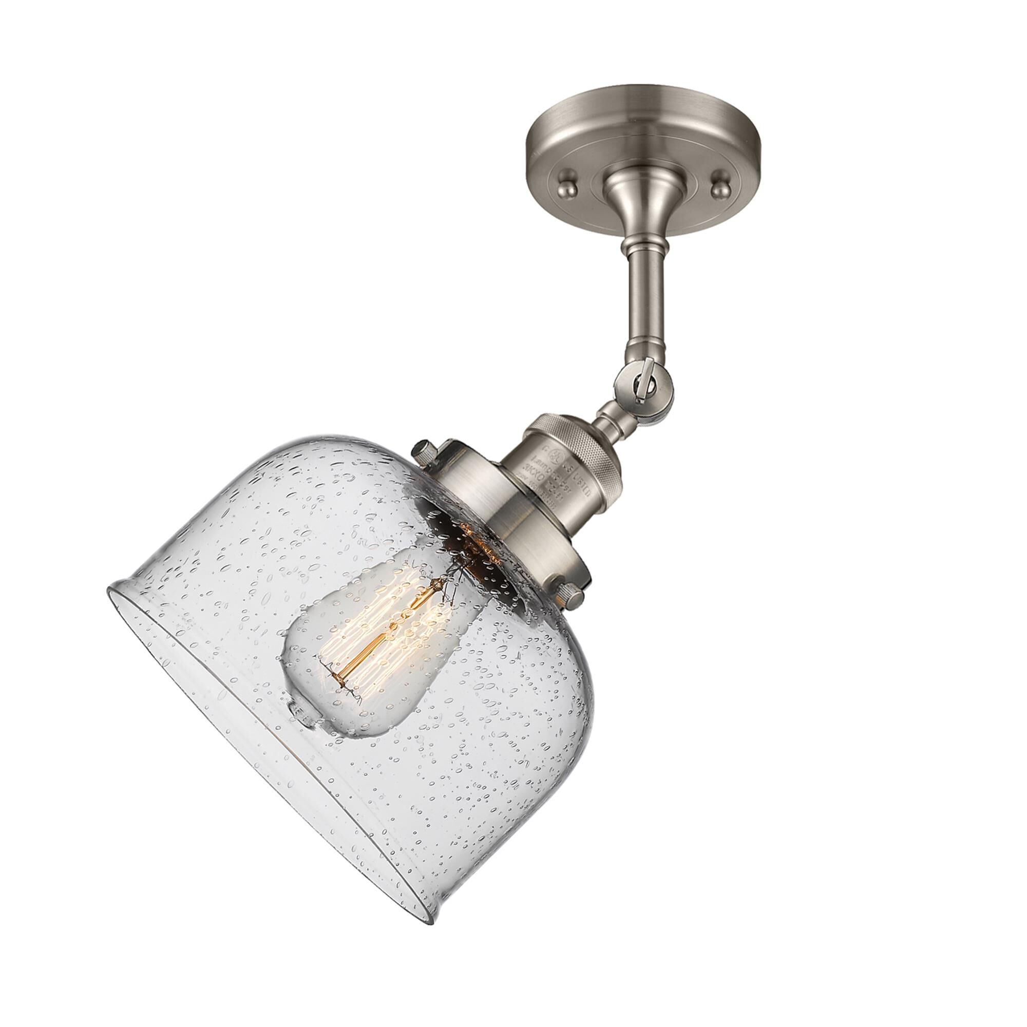 Bruno Marashlian Large Bell 8 Inch 1 Light Semi Flush Mount by Innovations Lighting