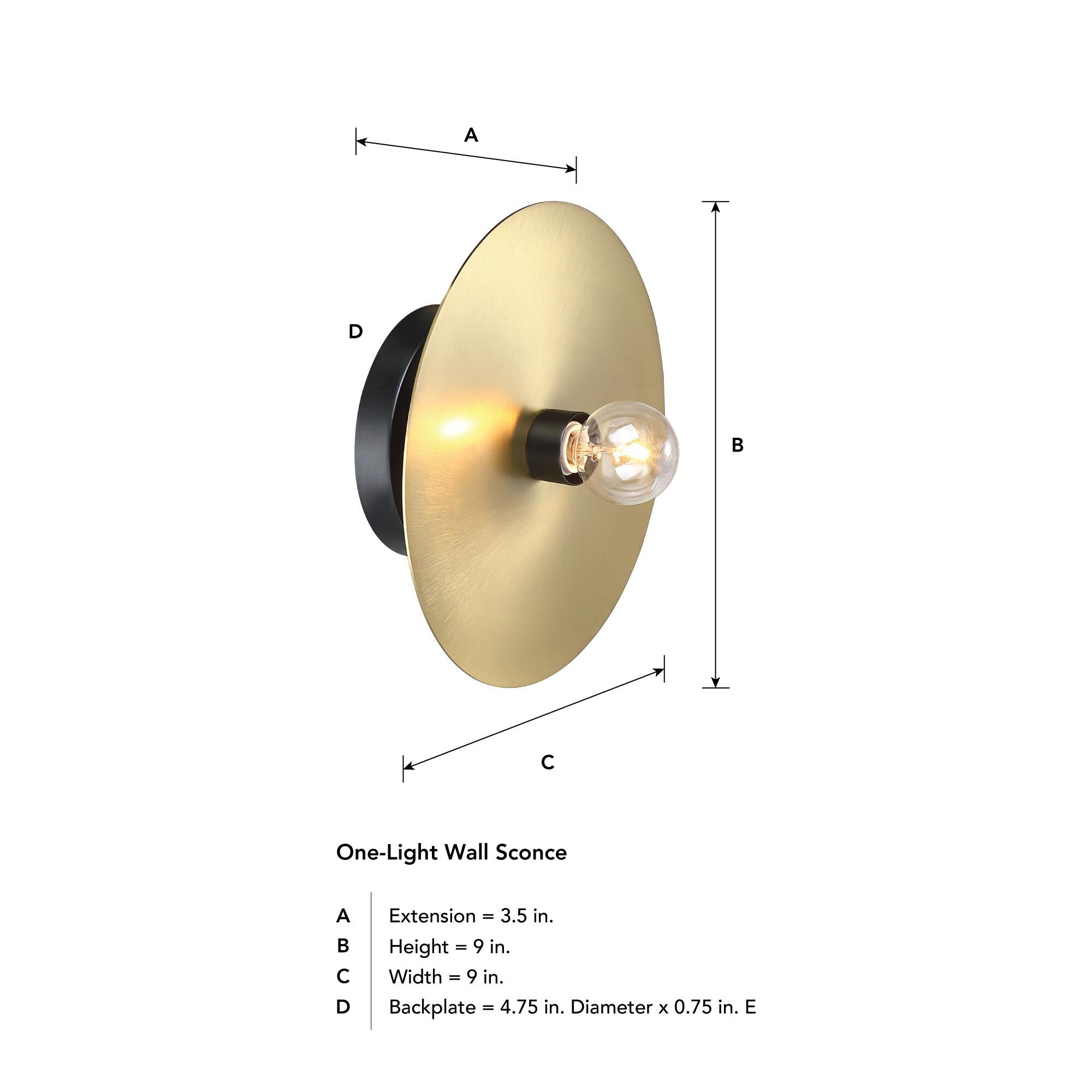Harmoni 9 Inch Wall Sconce by Designers Fountain