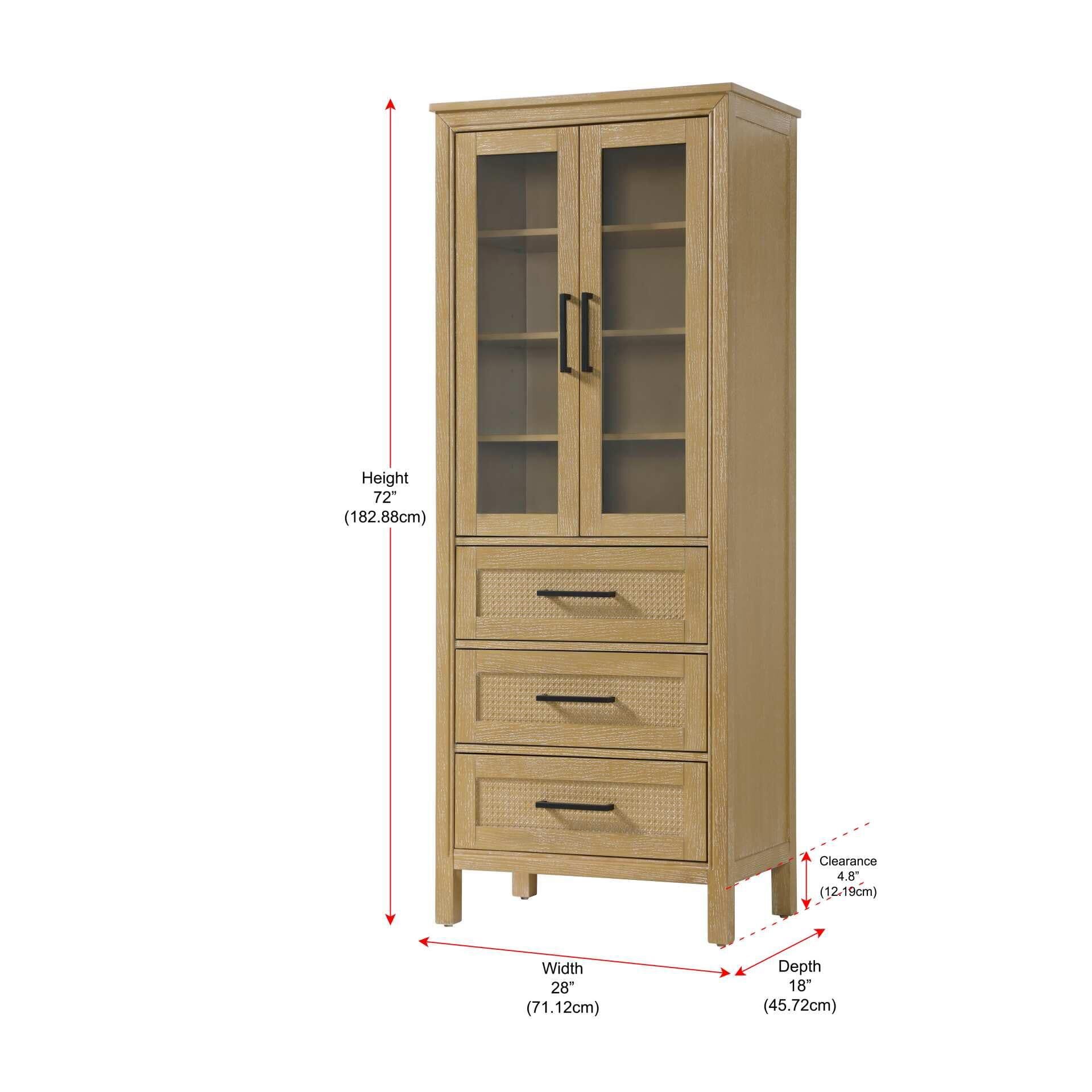 Shown in Linen Oak finish