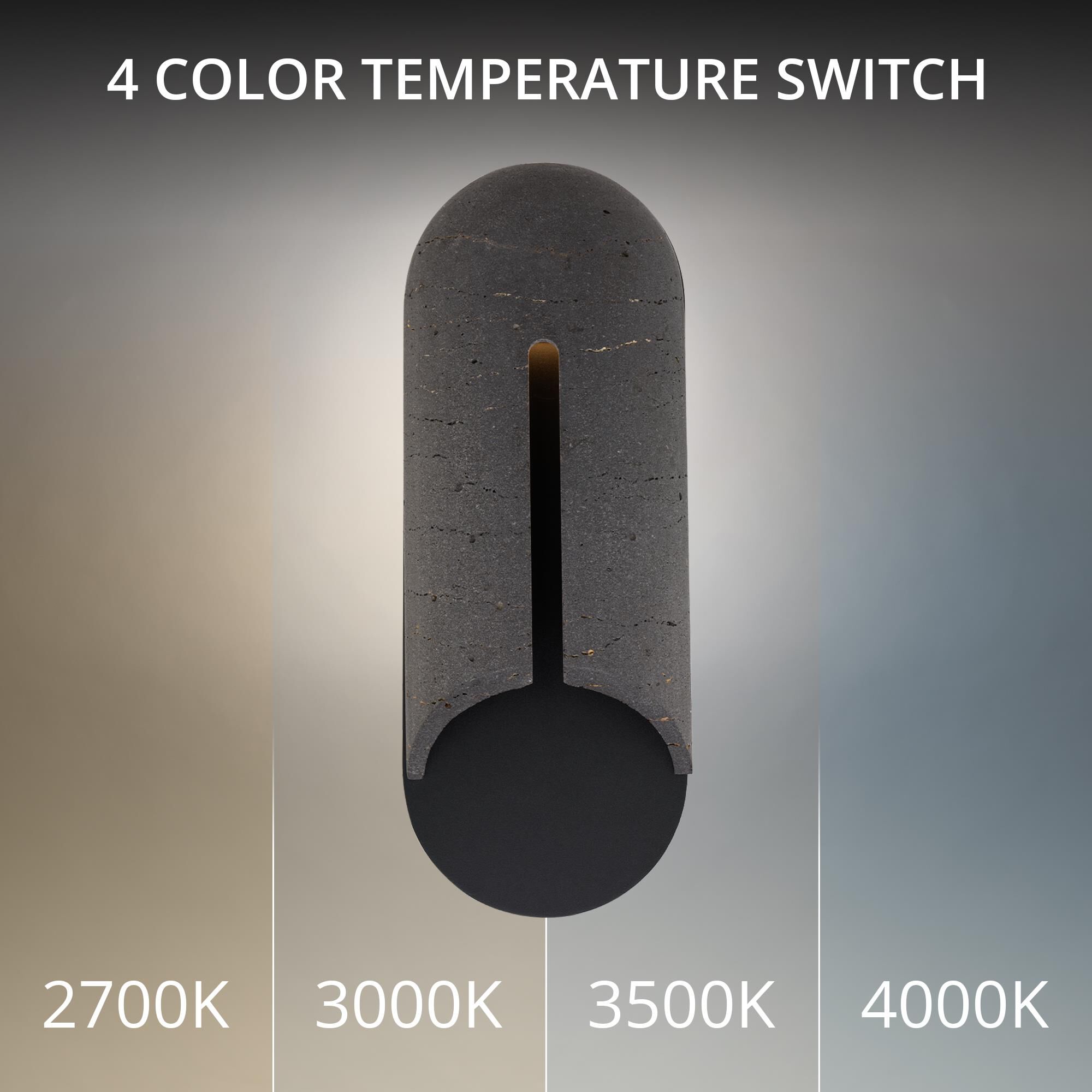 Shown in Basalt Stone and Black finish