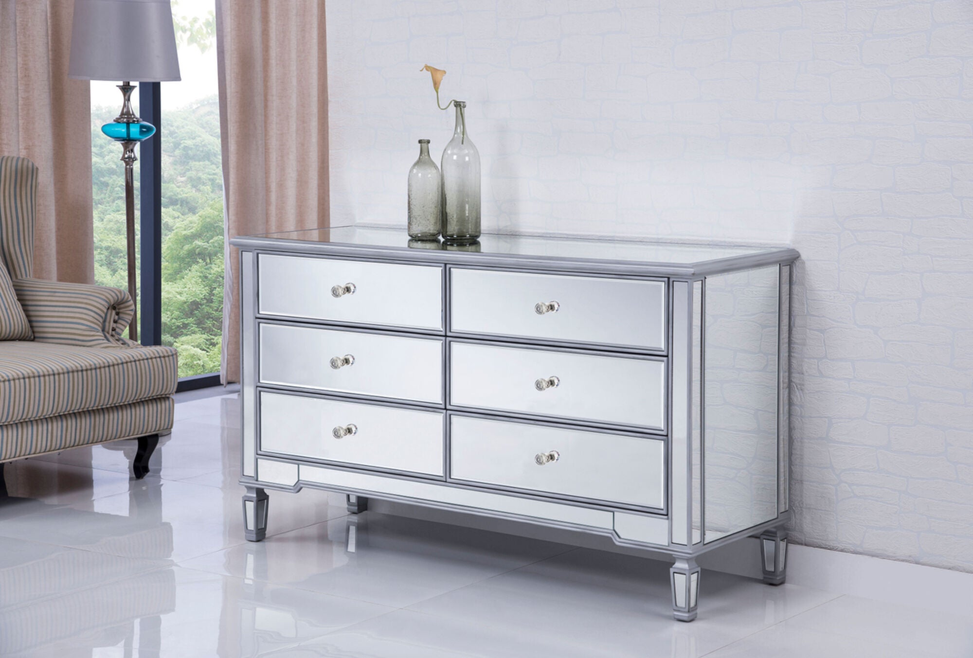 Shown in Hand Rubbed Antique Silver finish