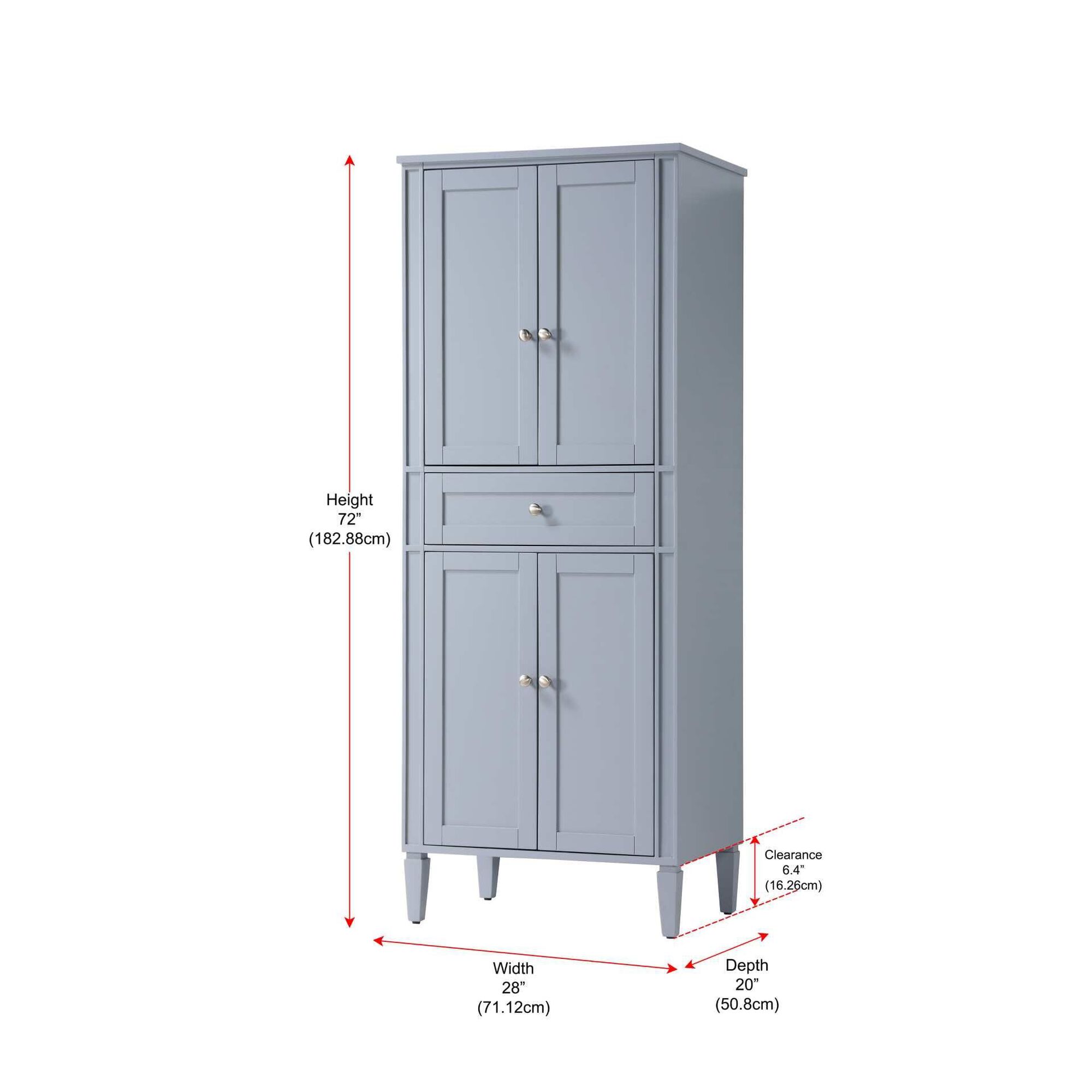 Shown in Grey finish