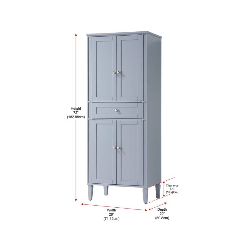 Park Avenue 72 Inch Storage Cabinet by Elegant Decor