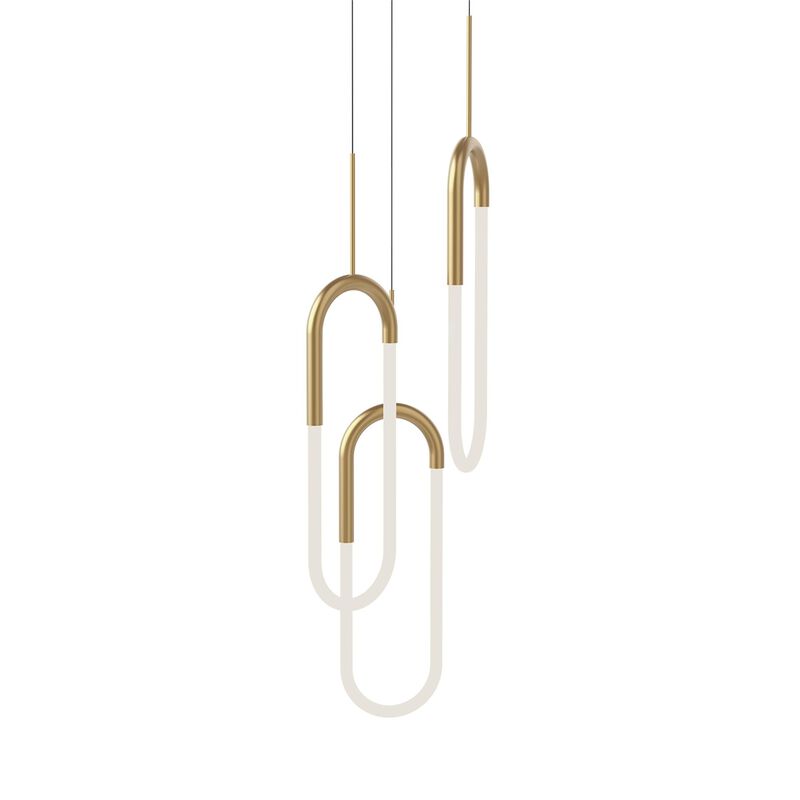 Huron 3 Light Multi Light Pendant by Kuzco