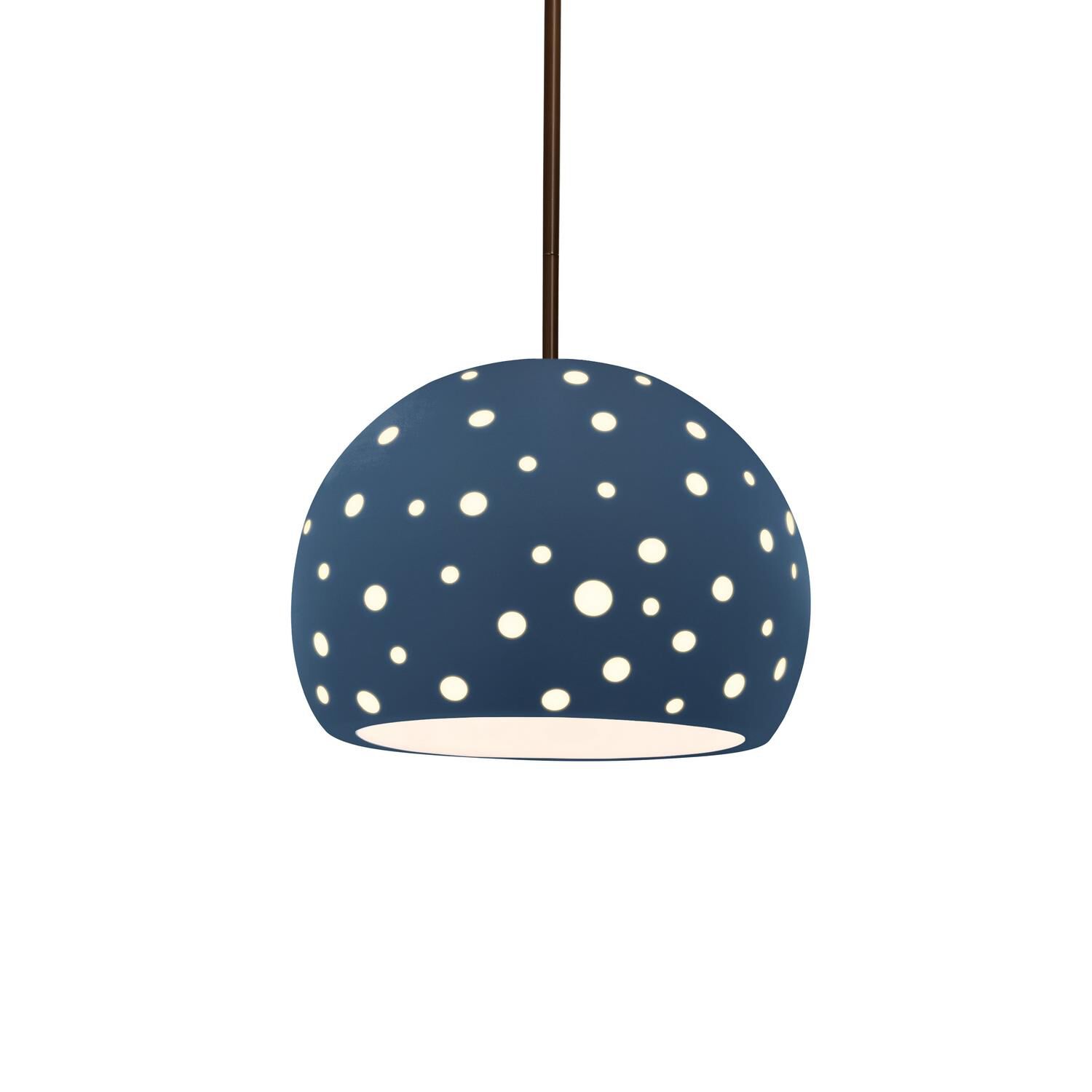 Shown in Dark Bronze finish and Midnight Sky shade