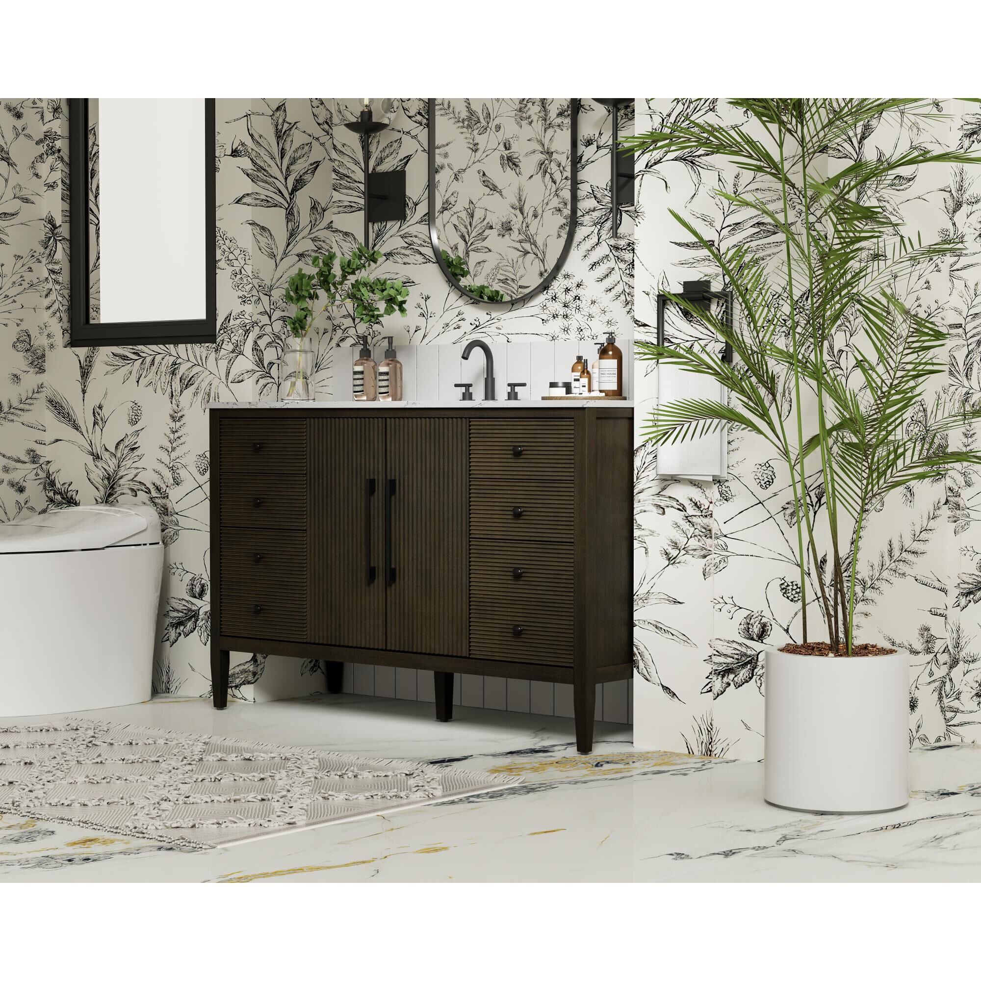 Shown in Chocolate Oak finish