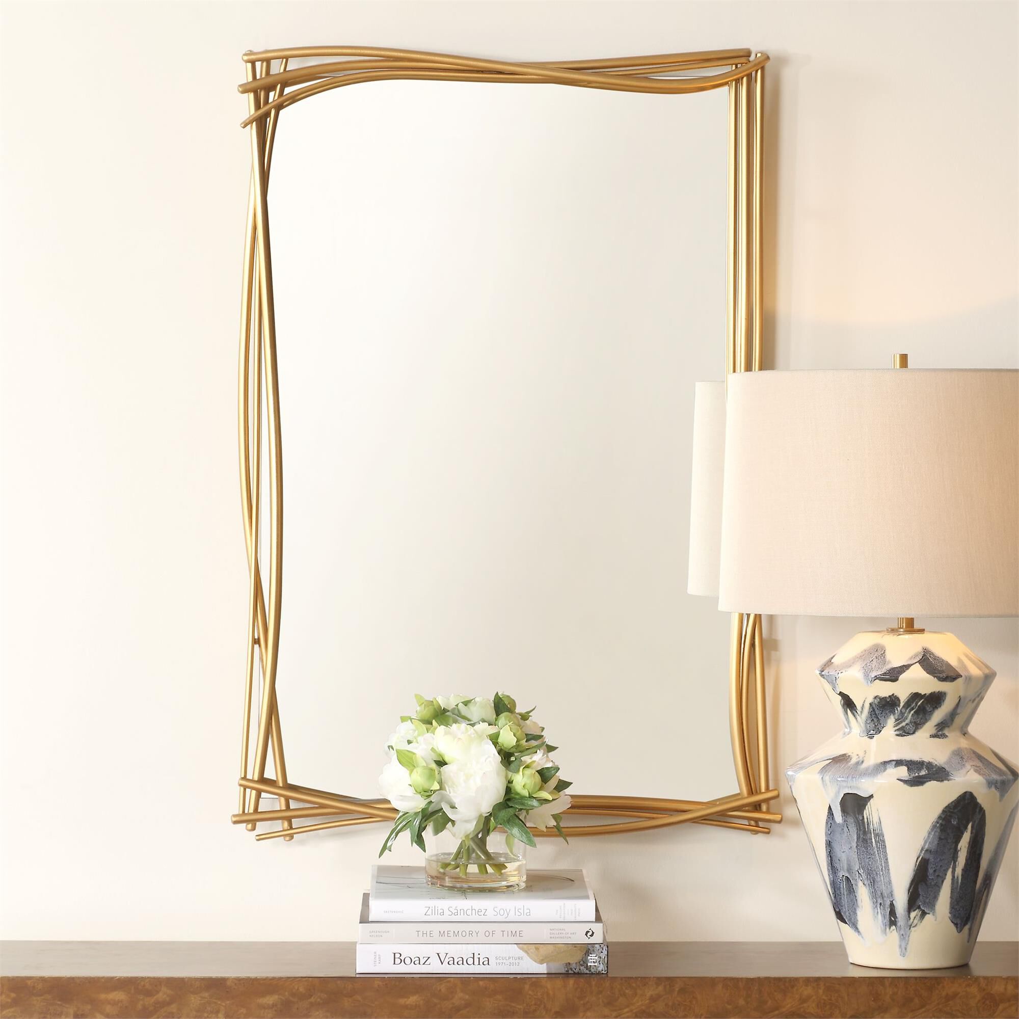 Curved 39 Inch Decorative Mirror by Uttermost