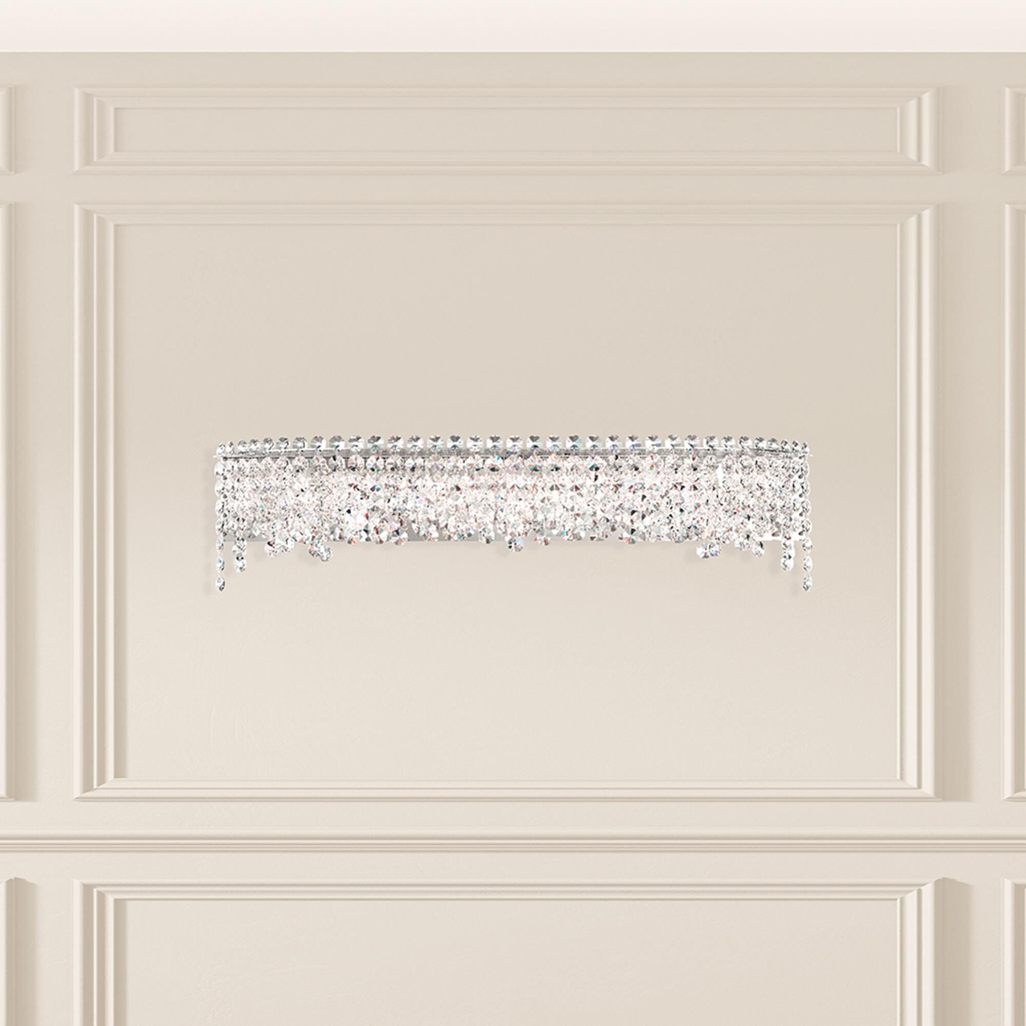 Shown in Polished Stainless Steel finish and Clear Optic crystal