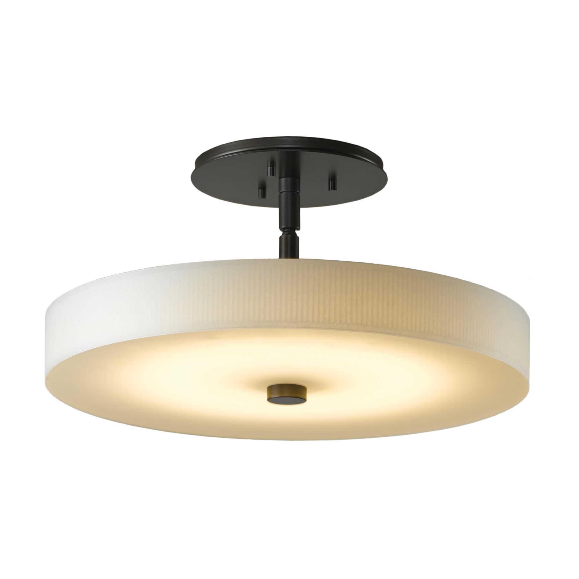 Disq 15 Inch 1 Light LED Semi Flush Mount by Hubbardton Forge