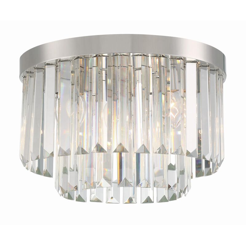 Hayes 16 Inch 4 Light Flush Mount by Crystorama