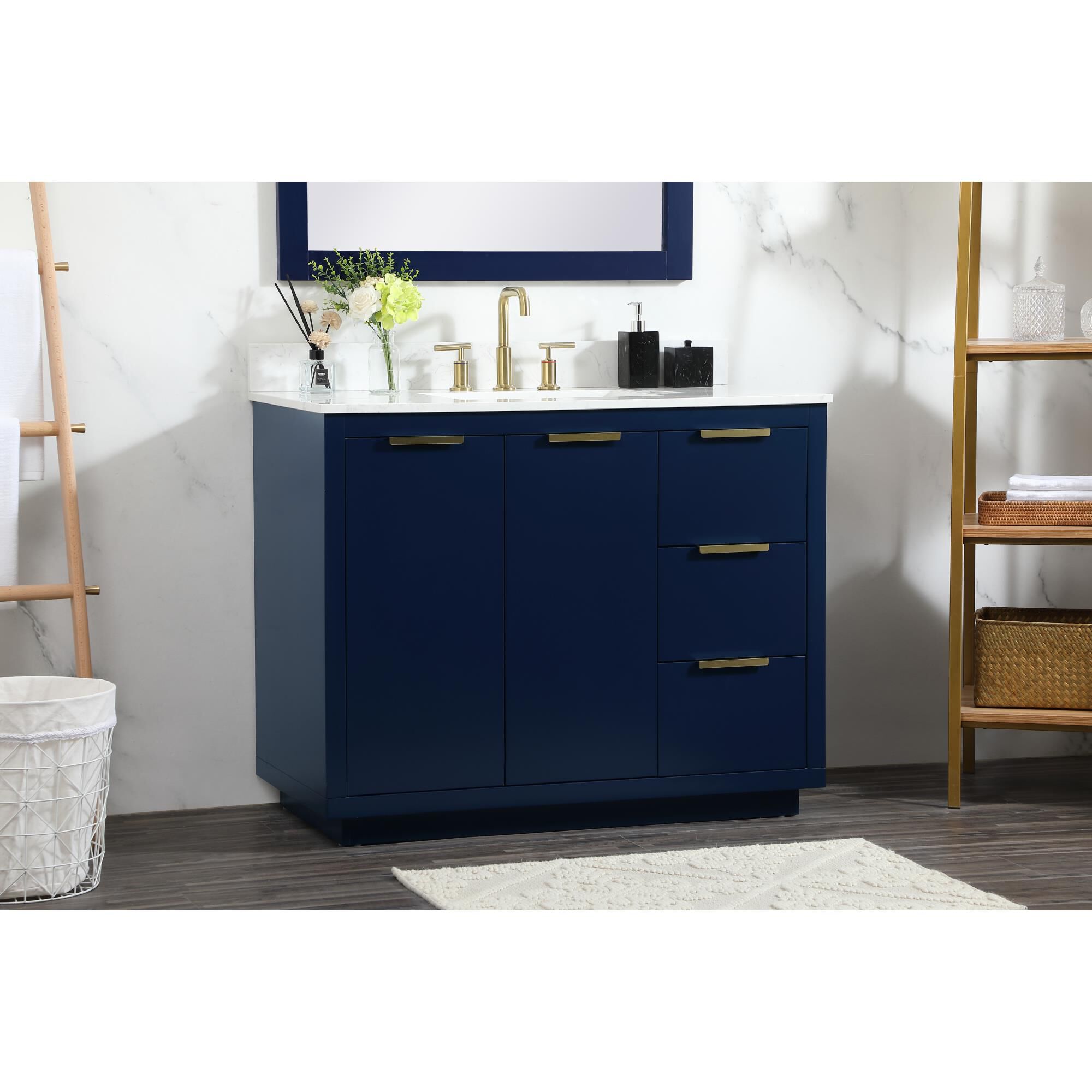 Shown in Blue finish