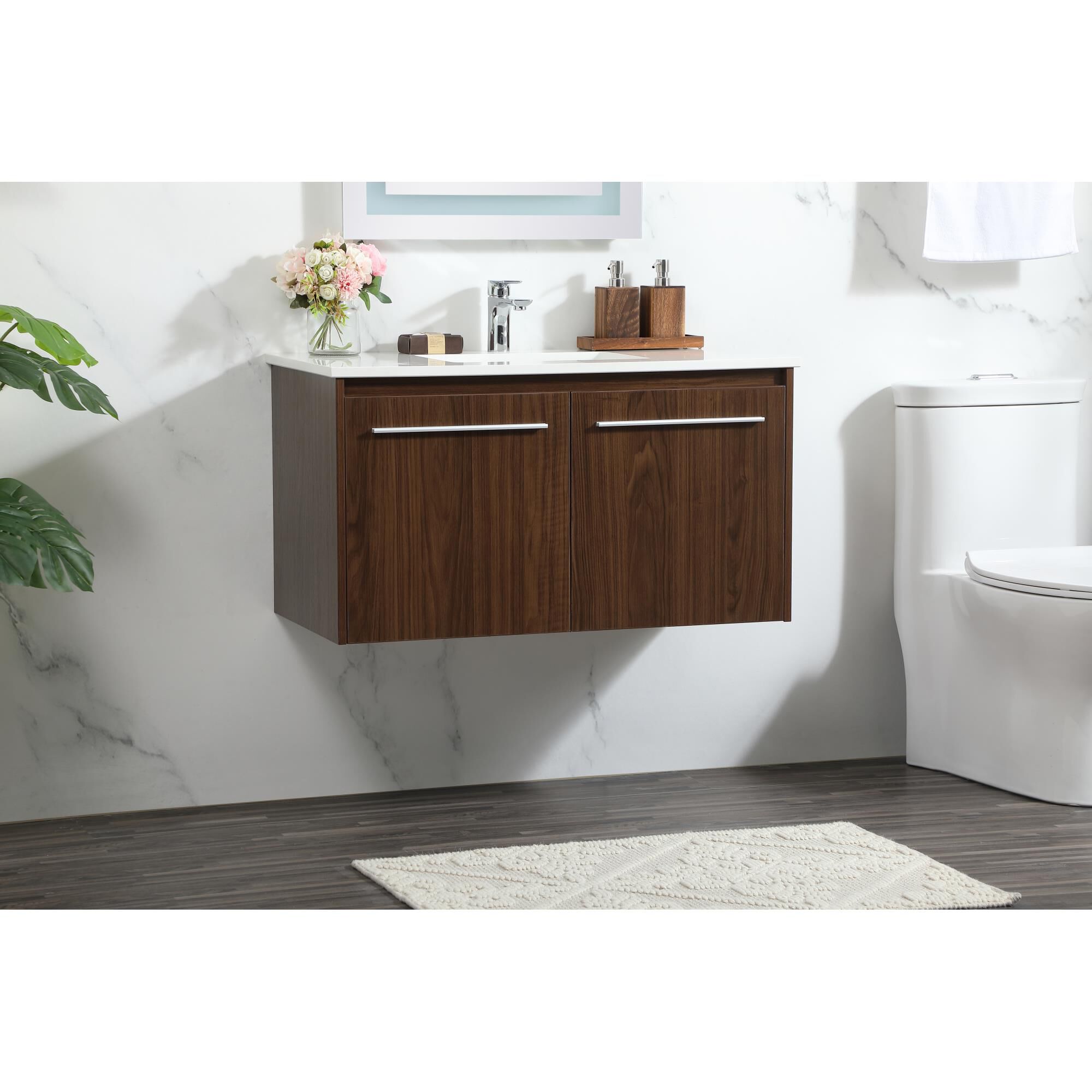 Shown in Walnut finish