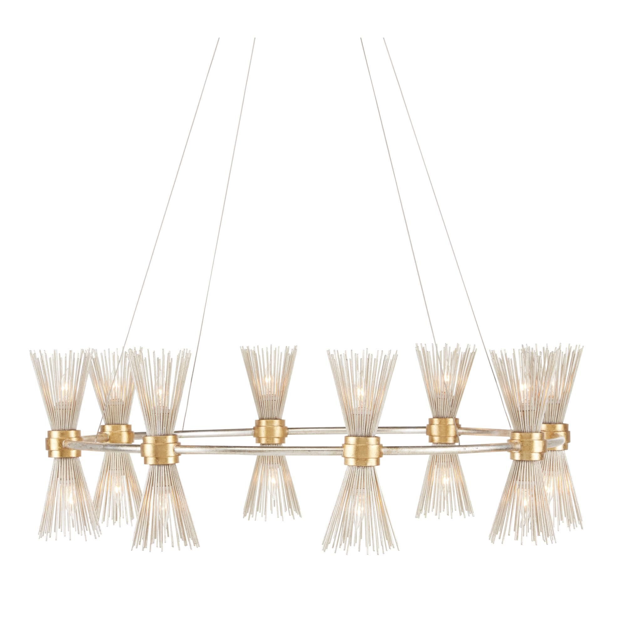 Novatude 33 Inch 16 Light Chandelier by Currey and Company