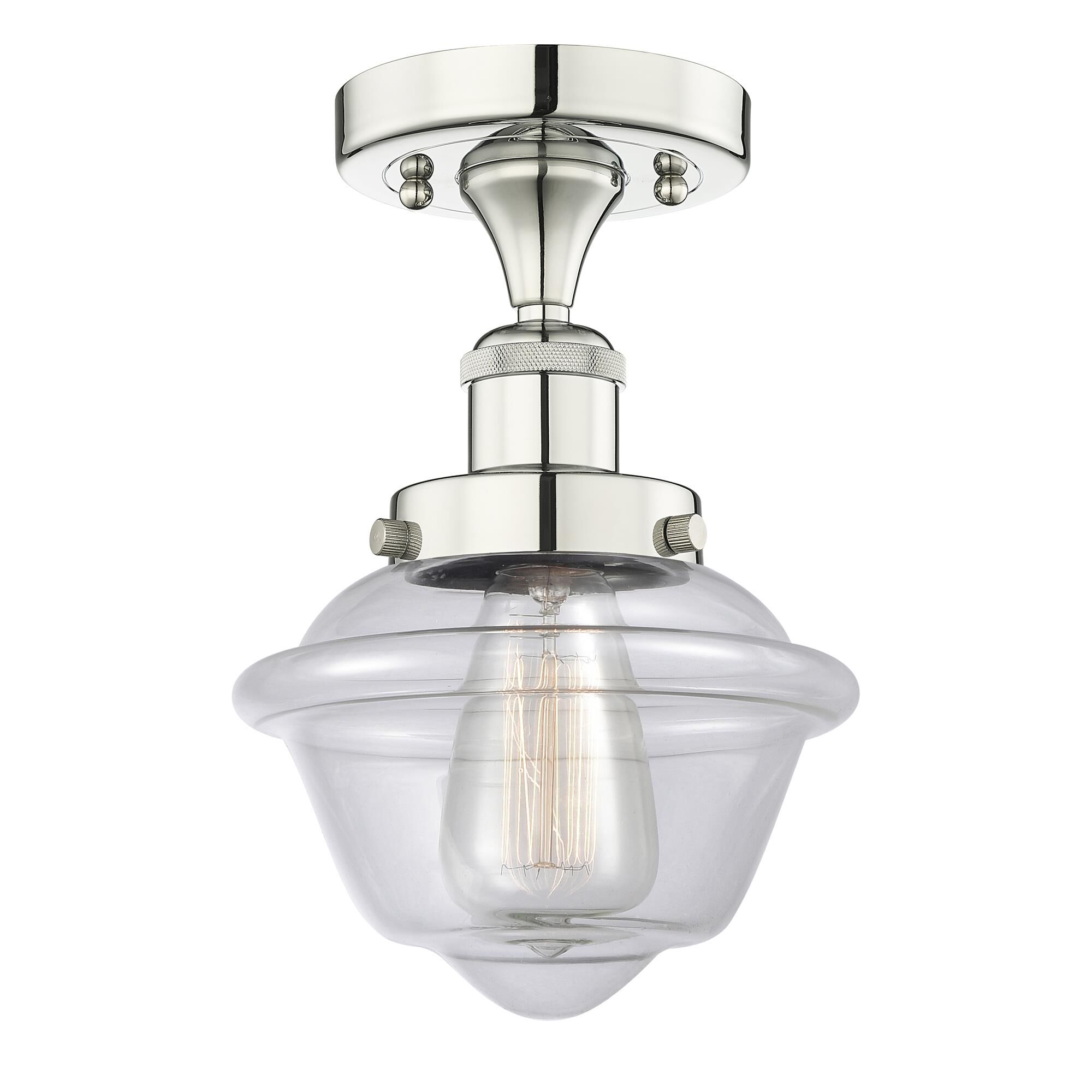 Bruno Marashlian Oxford 6 Inch 1 Light Semi Flush Mount by Innovations Lighting
