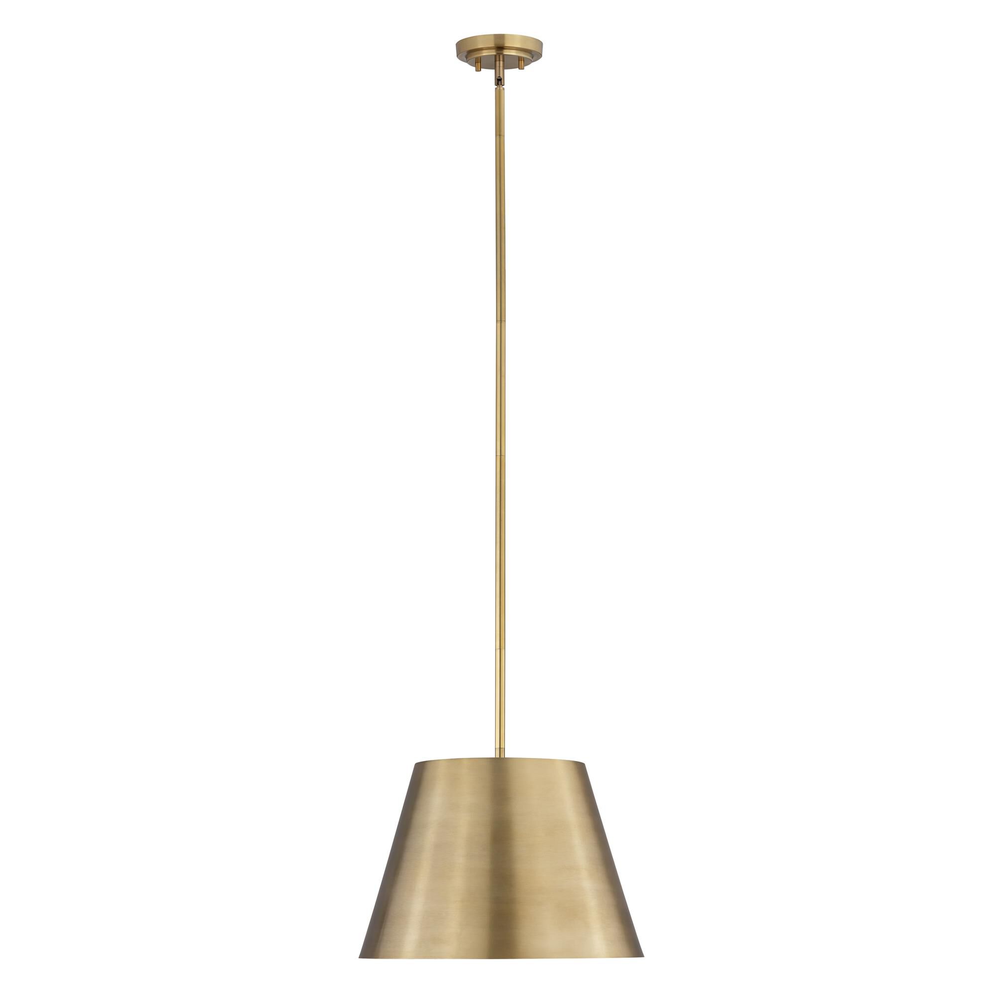 Shown in Rubbed Brass finish and Rubbed Brass glass and Rubbed Brass shade