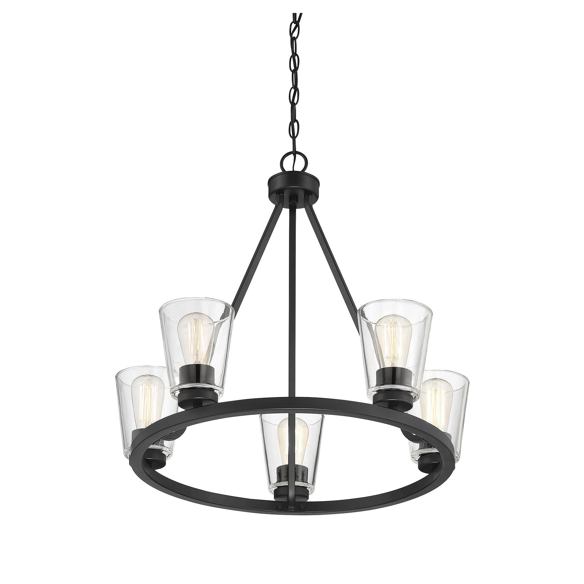 Calhoun 25 Inch 5 Light Chandelier by Savoy House