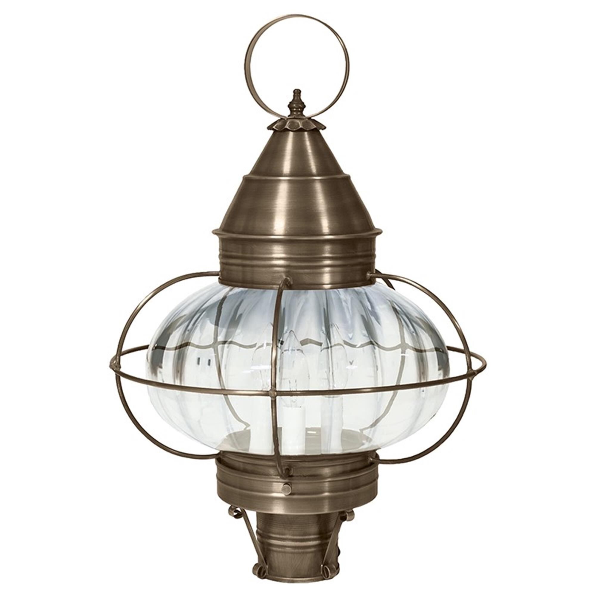 Onion 22 Inch 3 Light Outdoor Post Lamp,