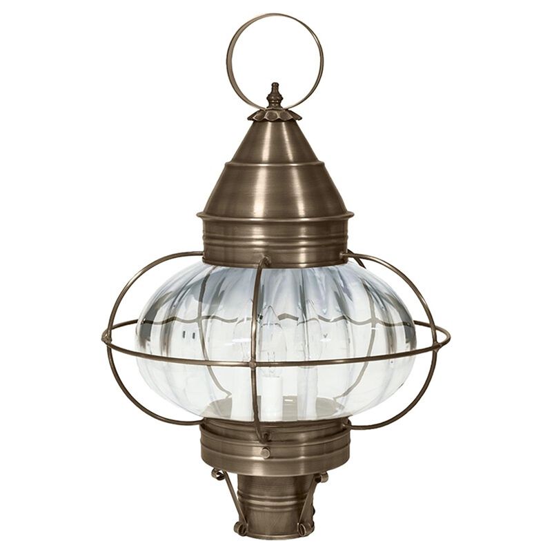 Onion 22 Inch 3 Light Outdoor Post Lamp by Northeast Lantern