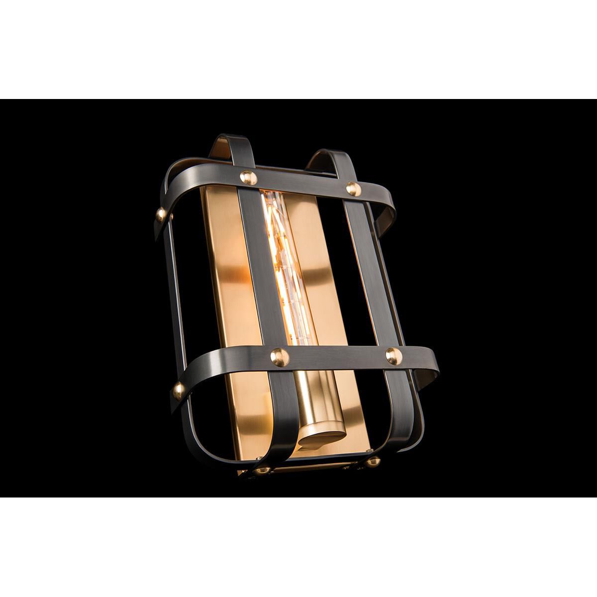 Shown in Aged Old Bronze finish and Aged Old Brass shade