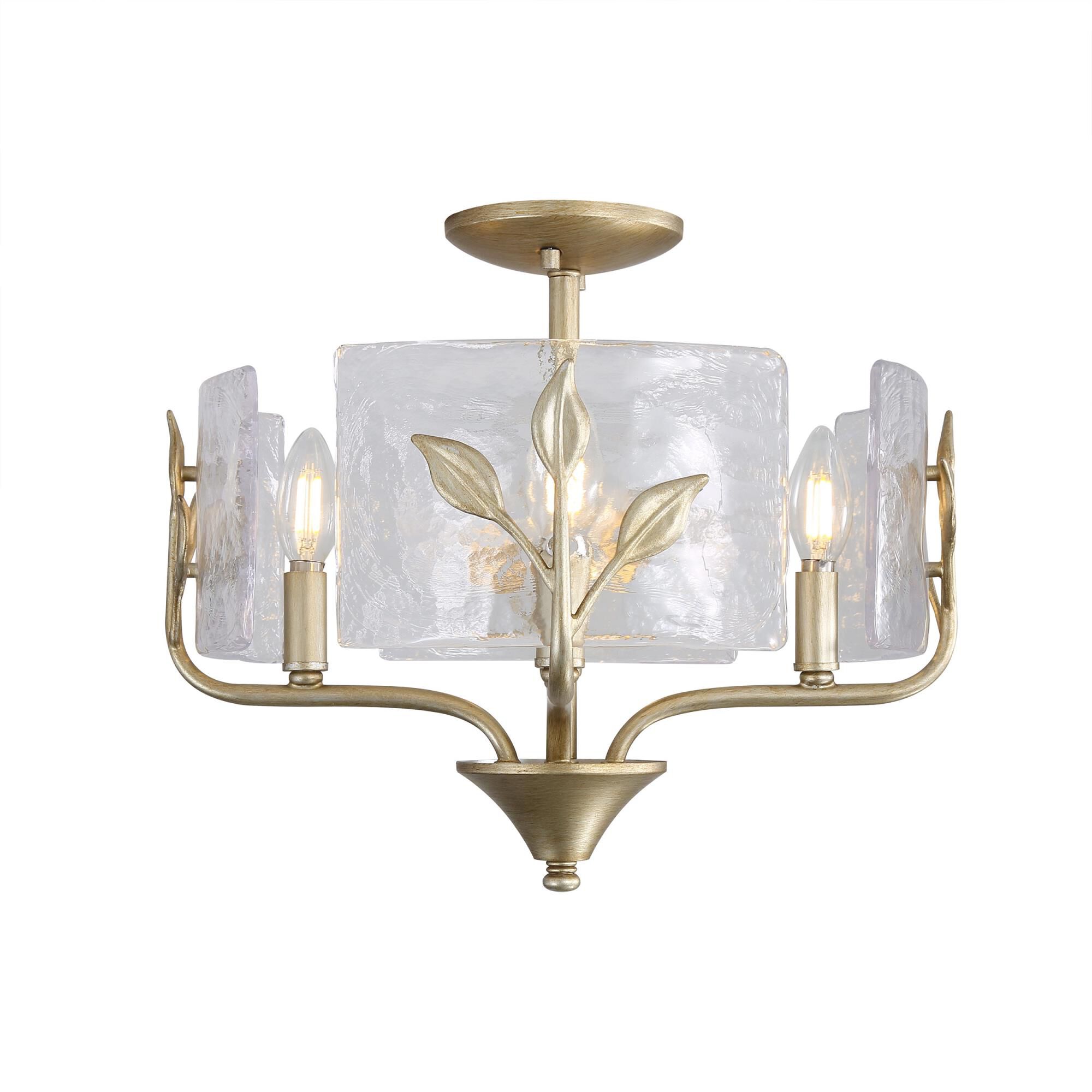 Boem 16 Inch Semi Flush Mount by Golden Lighting
