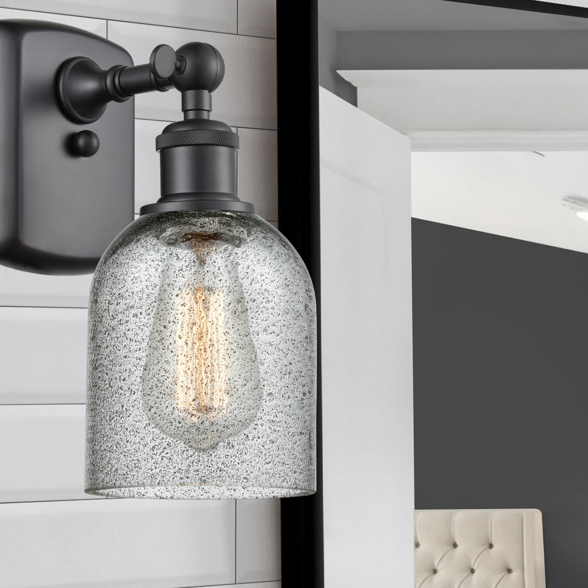 Shown in Matte Black finish and Charcoal glass