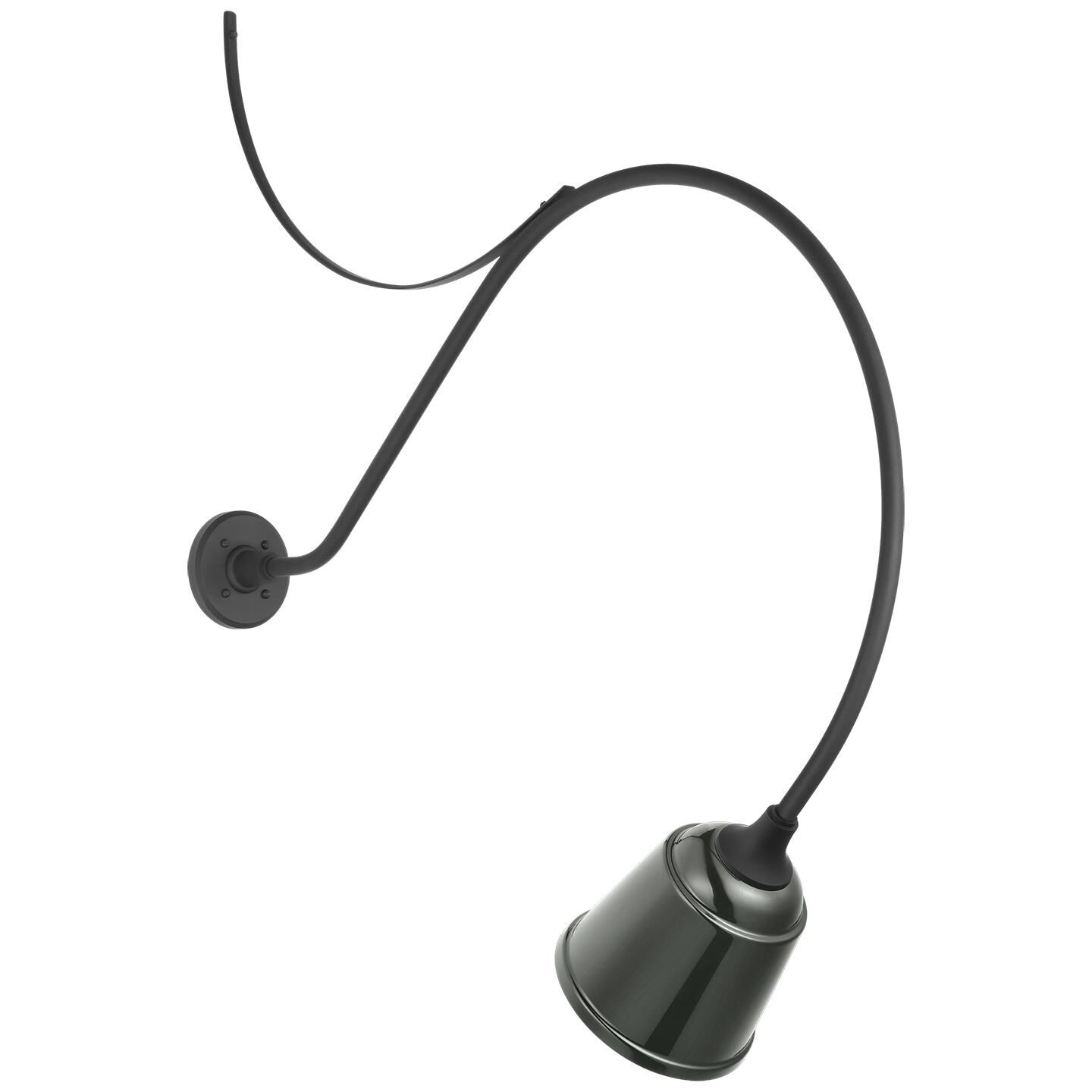 Shown in Matte Black finish and Green shade