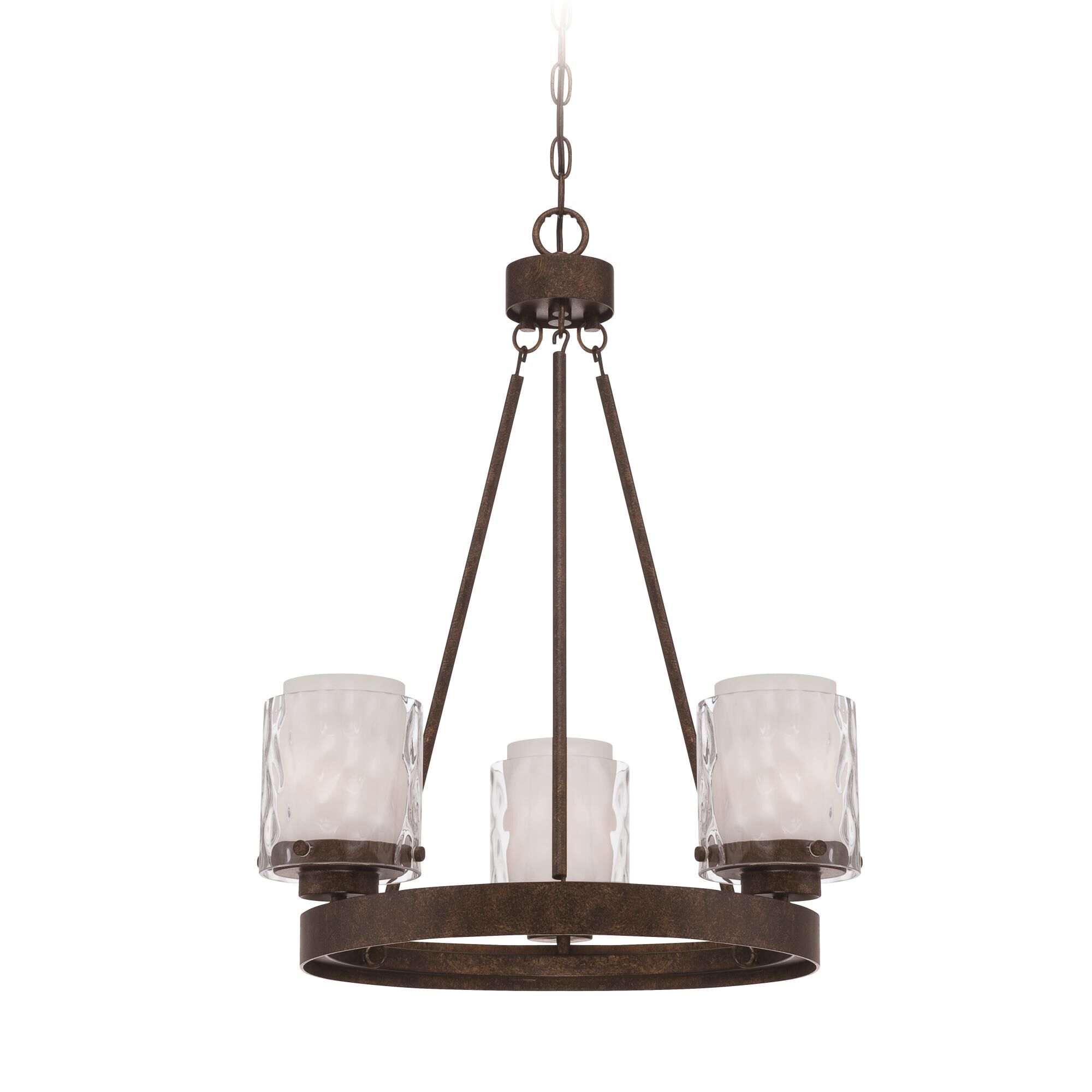 Kenswick 22 Inch 3 Light Mini Chandelier by Craftmade