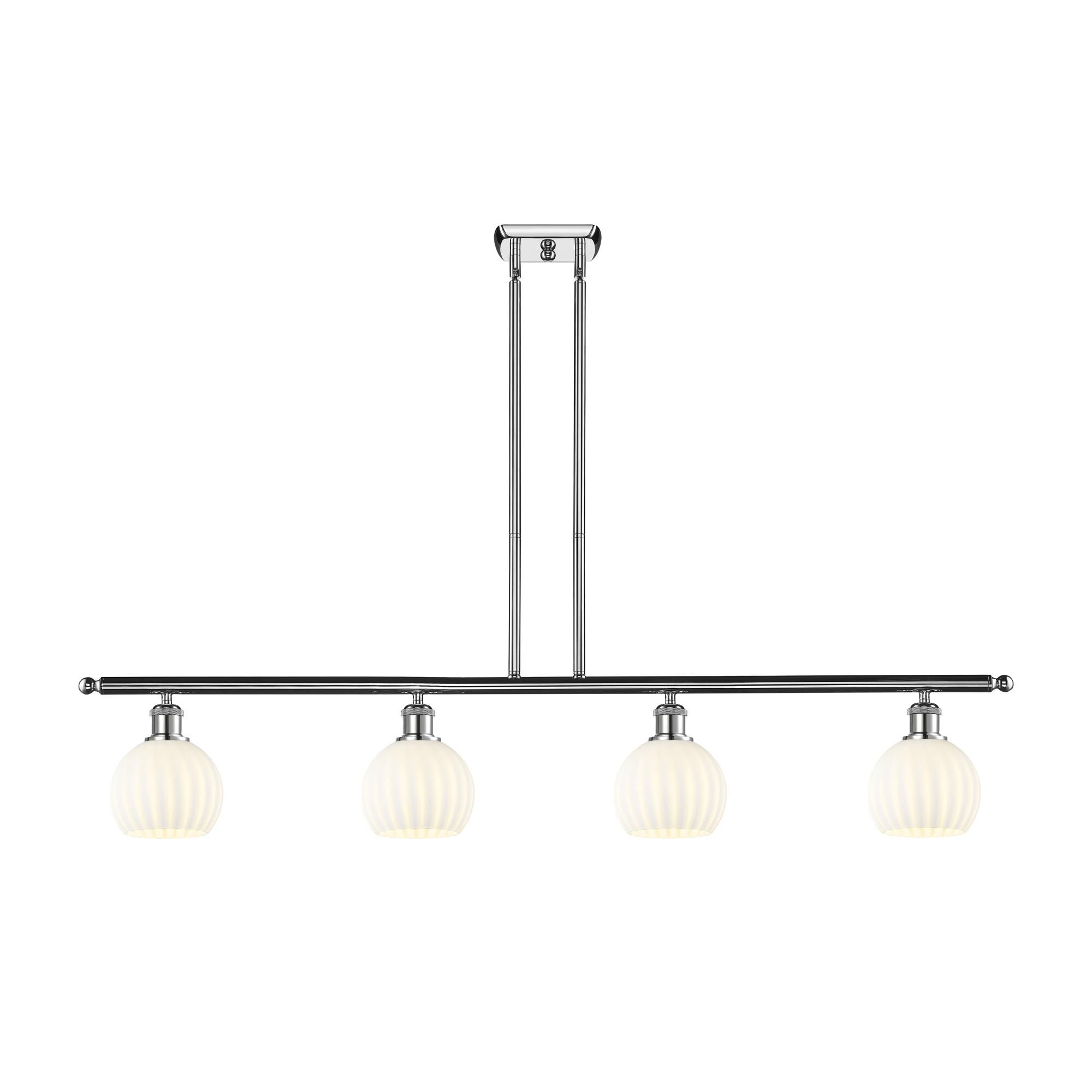 Bruno Marashlian White Venetian 48 Inch Linear Suspension Light by Innovations Lighting
