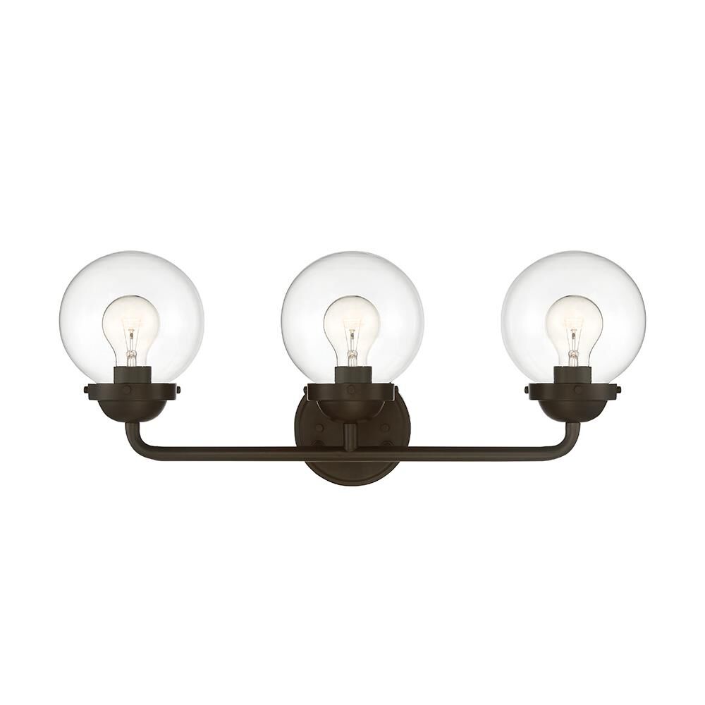Shown in Oil Rubbed Bronze finish and Clear glass and Clear Glass shade