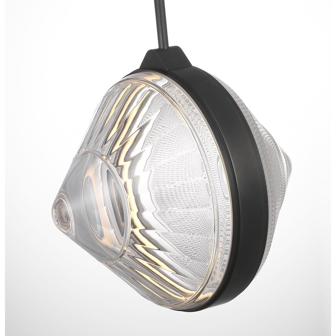 Shown in Bronze finish and Clear crystal