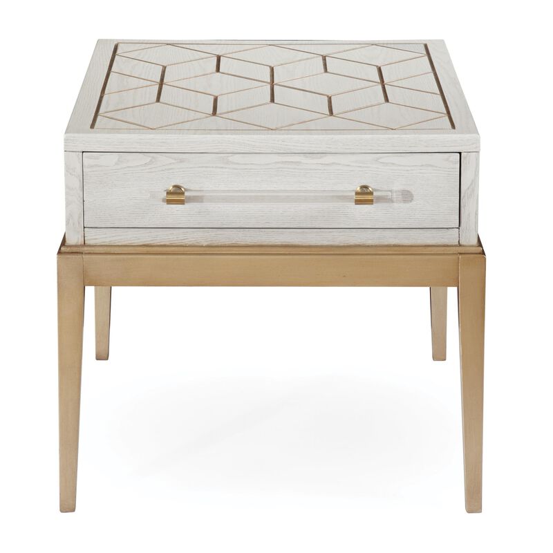 Perrine 28 Inch End Table by Bassett Mirror Company