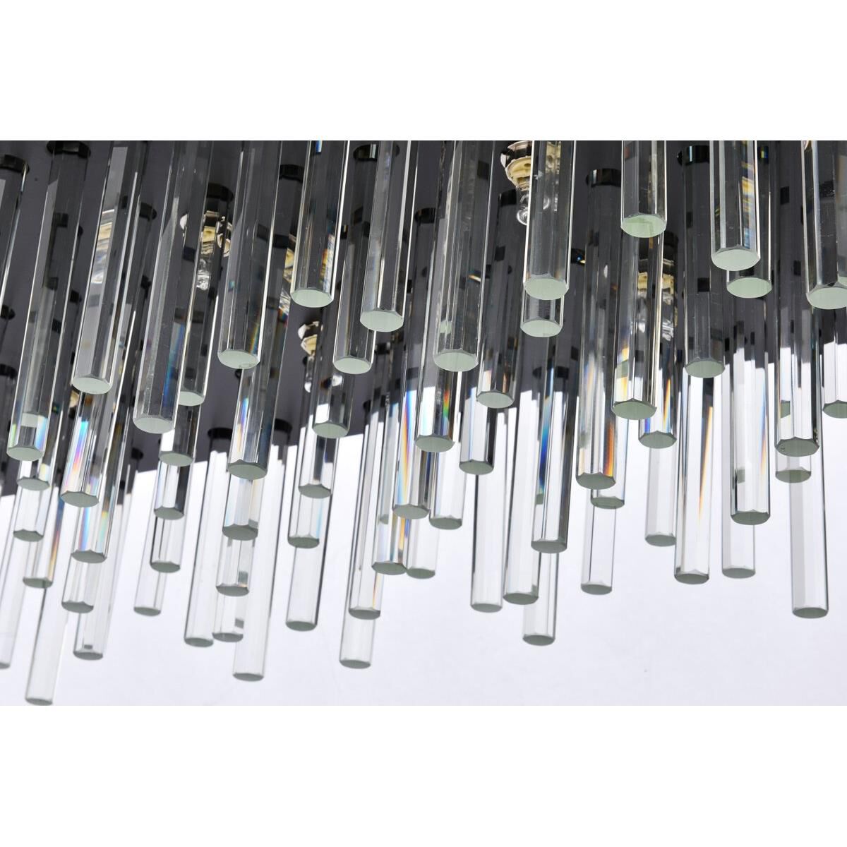 Dallas 36 Inch 20 Light Linear Suspension Light by Elegant Lighting